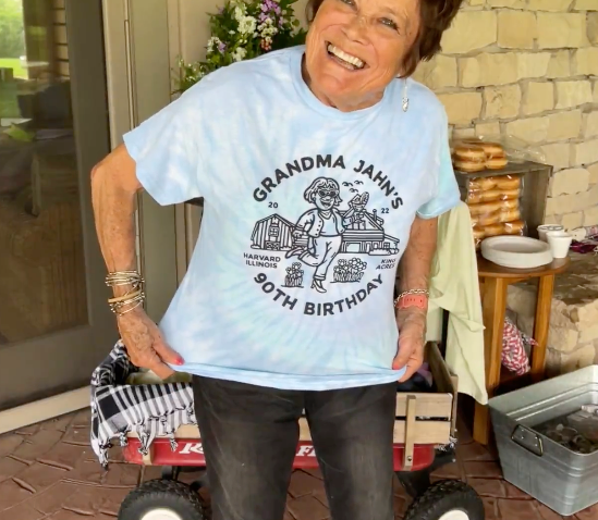 Grandma Jahn's 90th Birthday party shirts