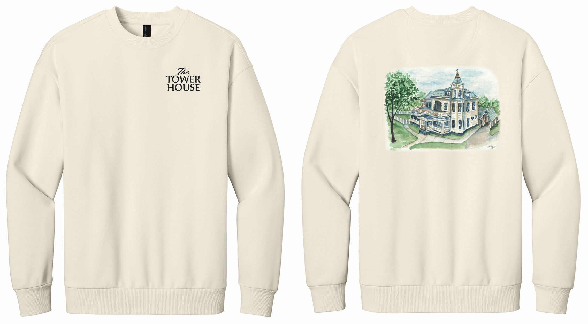 Tower House District Crew-Crew Necks-Advanced Sportswear