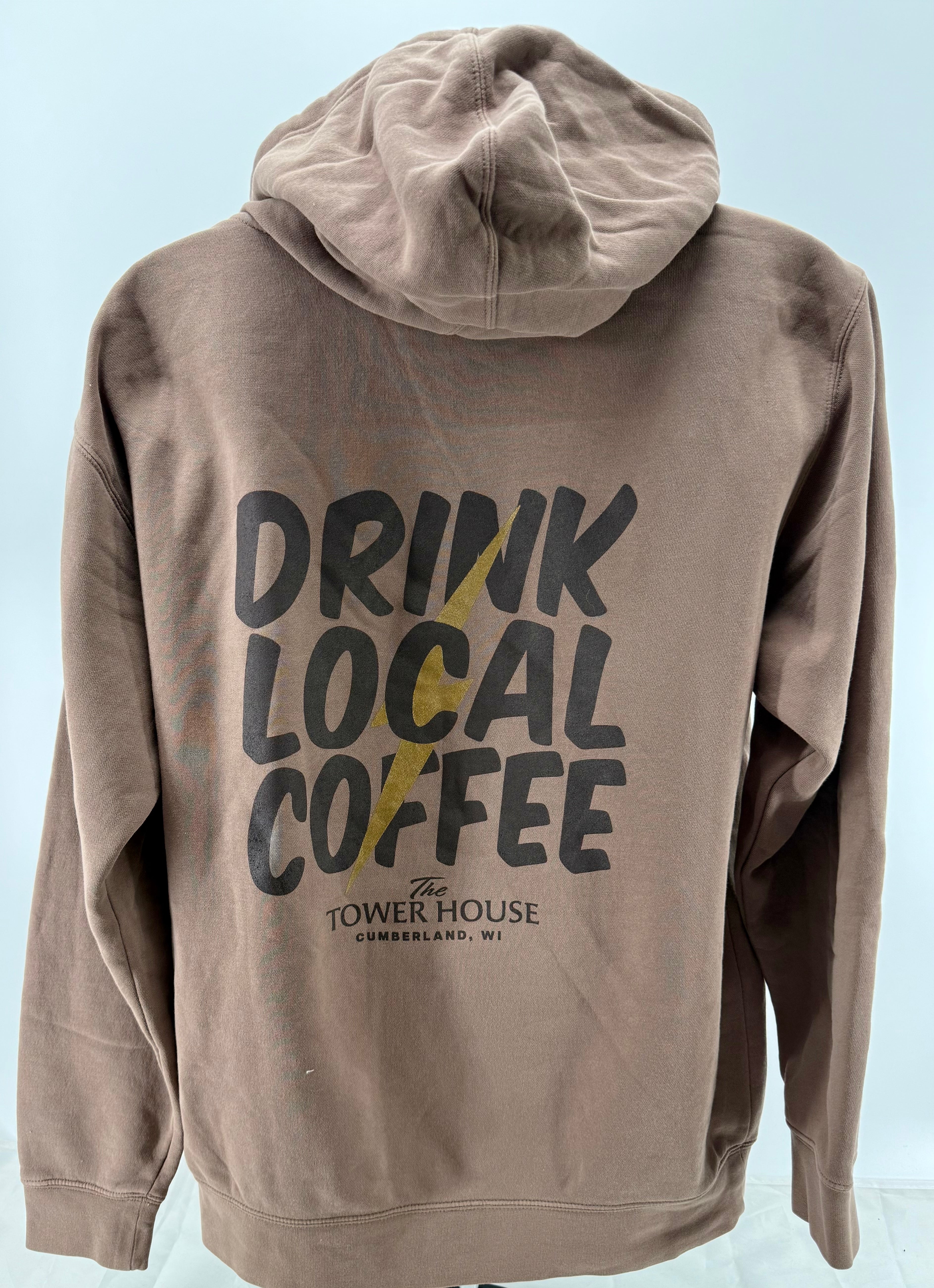 Tower House Drink Local Coffee Hoodie-Hoodies-Advanced Sportswear