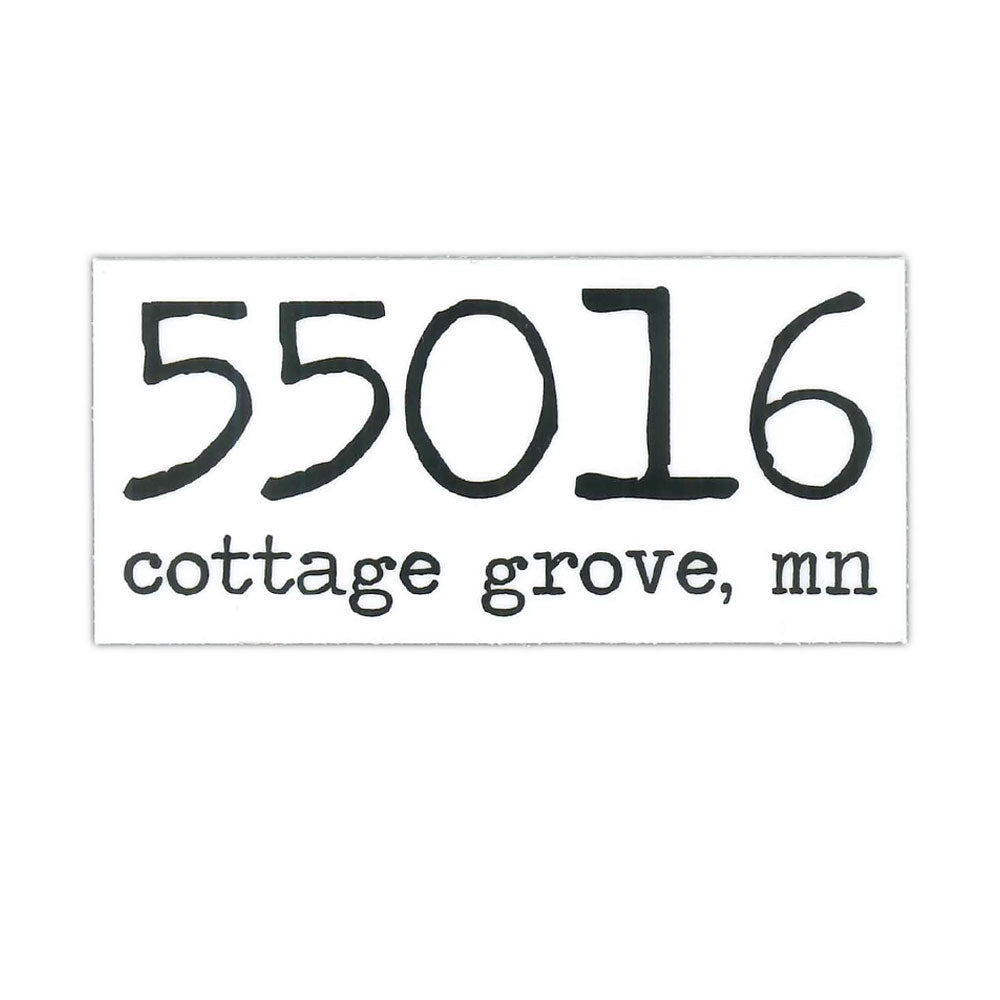 55016 ZIP CODE VINYL STICKER-Stickers-Advanced Sportswear