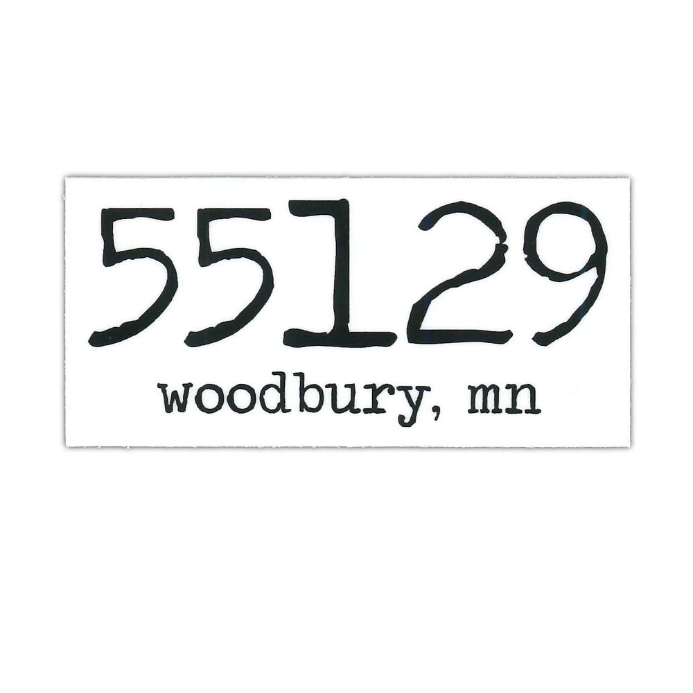 55129 ZIP CODE VINYL STICKER-Stickers-Advanced Sportswear