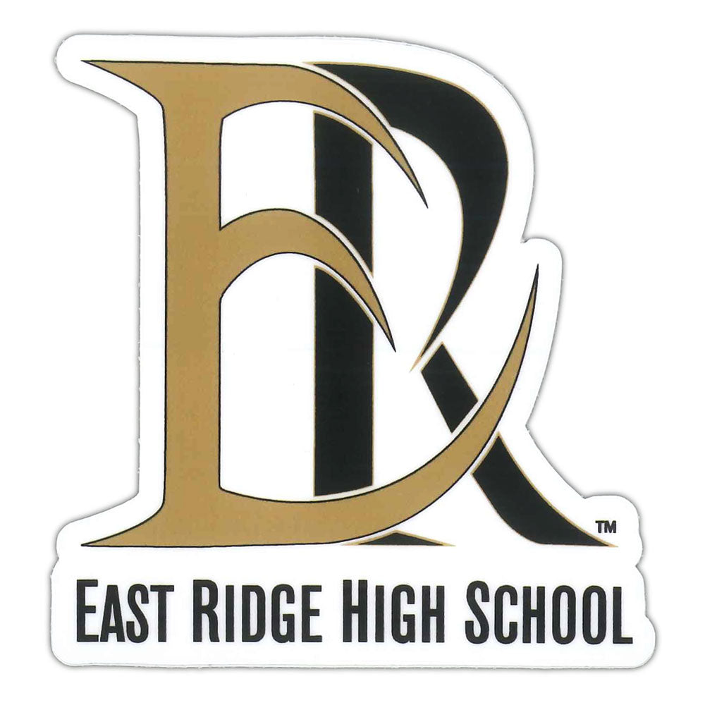 EAST RIDGE HIGH SCHOOL VINYL STICKER-Stickers-Advanced Sportswear