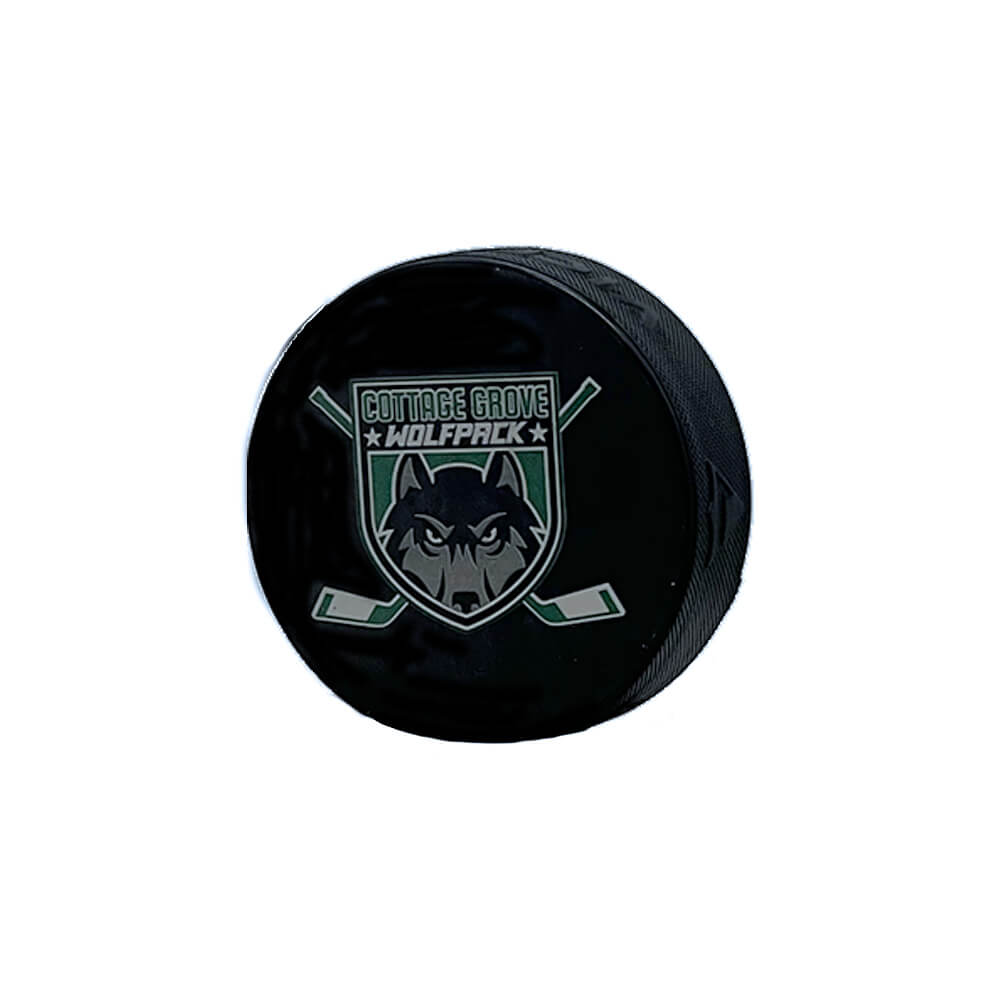 CG Wolfpack Hockey Puck-Accessories-Advanced Sportswear