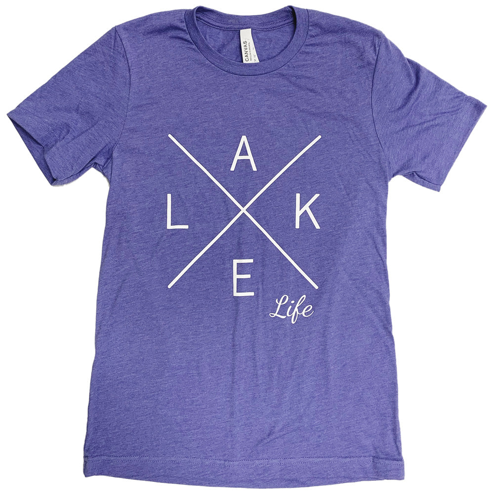 LAKE LIFE BELLA+CANVAS ® Unisex Heather CVC Short Sleeve Tee-TShirts-Advanced Sportswear