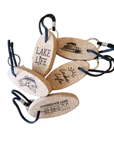 Tower House Horseshoe Lake Cork Keychain-Accessories-Advanced Sportswear