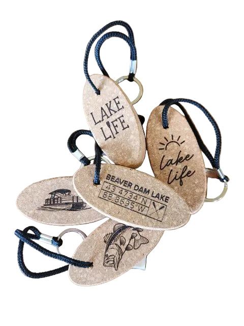 Tower House Beaver Dam Lake Cork Keychain-Accessories-Advanced Sportswear