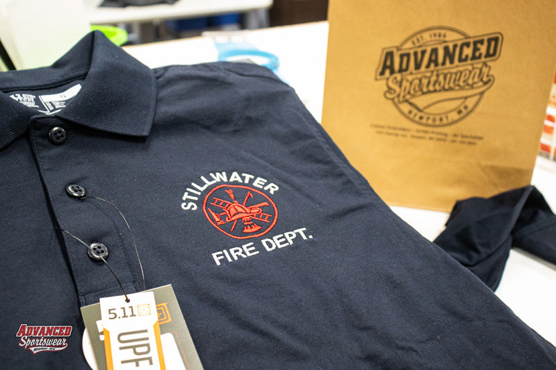 Embroidered Stillwater Fire Dept. Polo