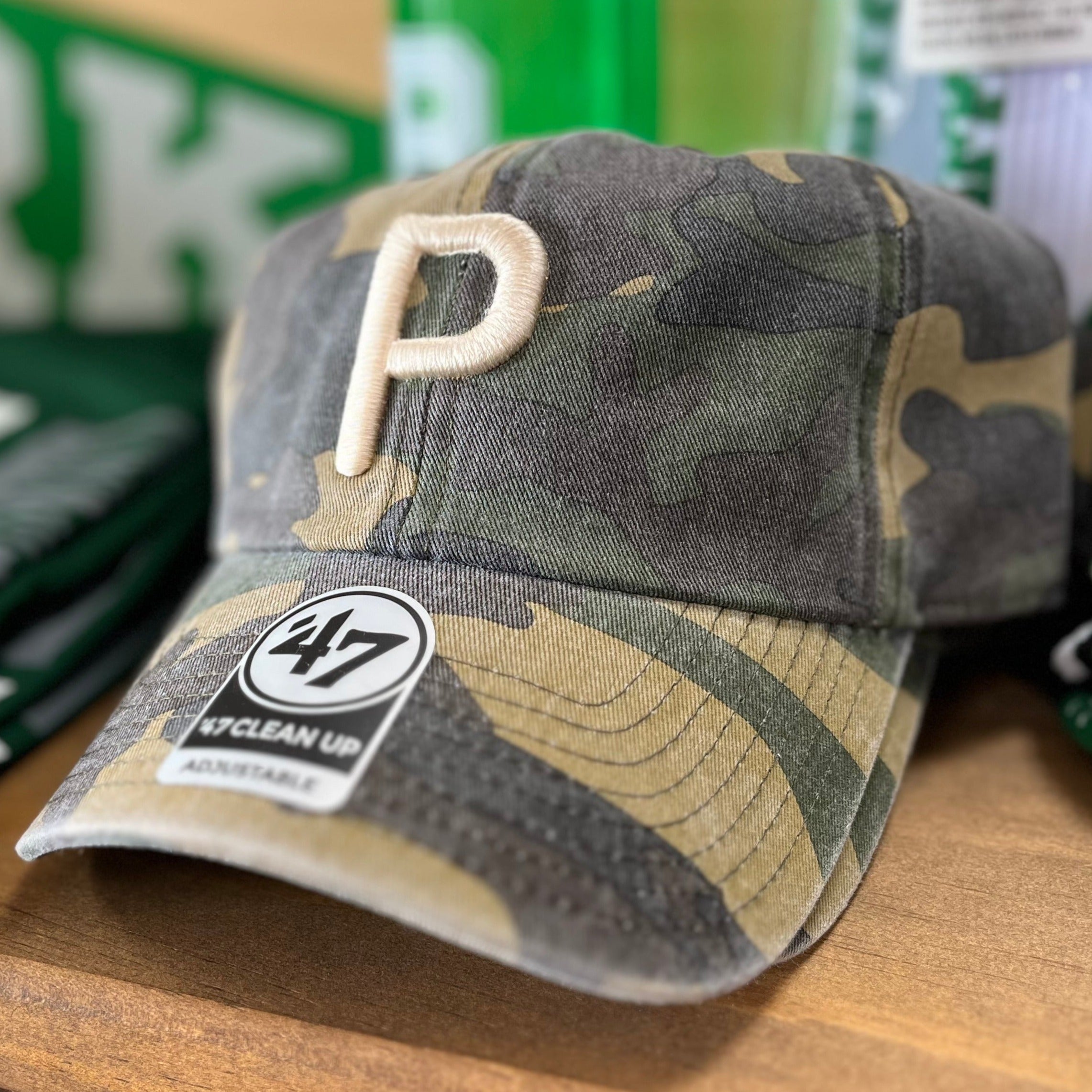 PUFF P CAMO 47 CLEAN UP ADJUSTABLE HAT-Hats-Advanced Sportswear