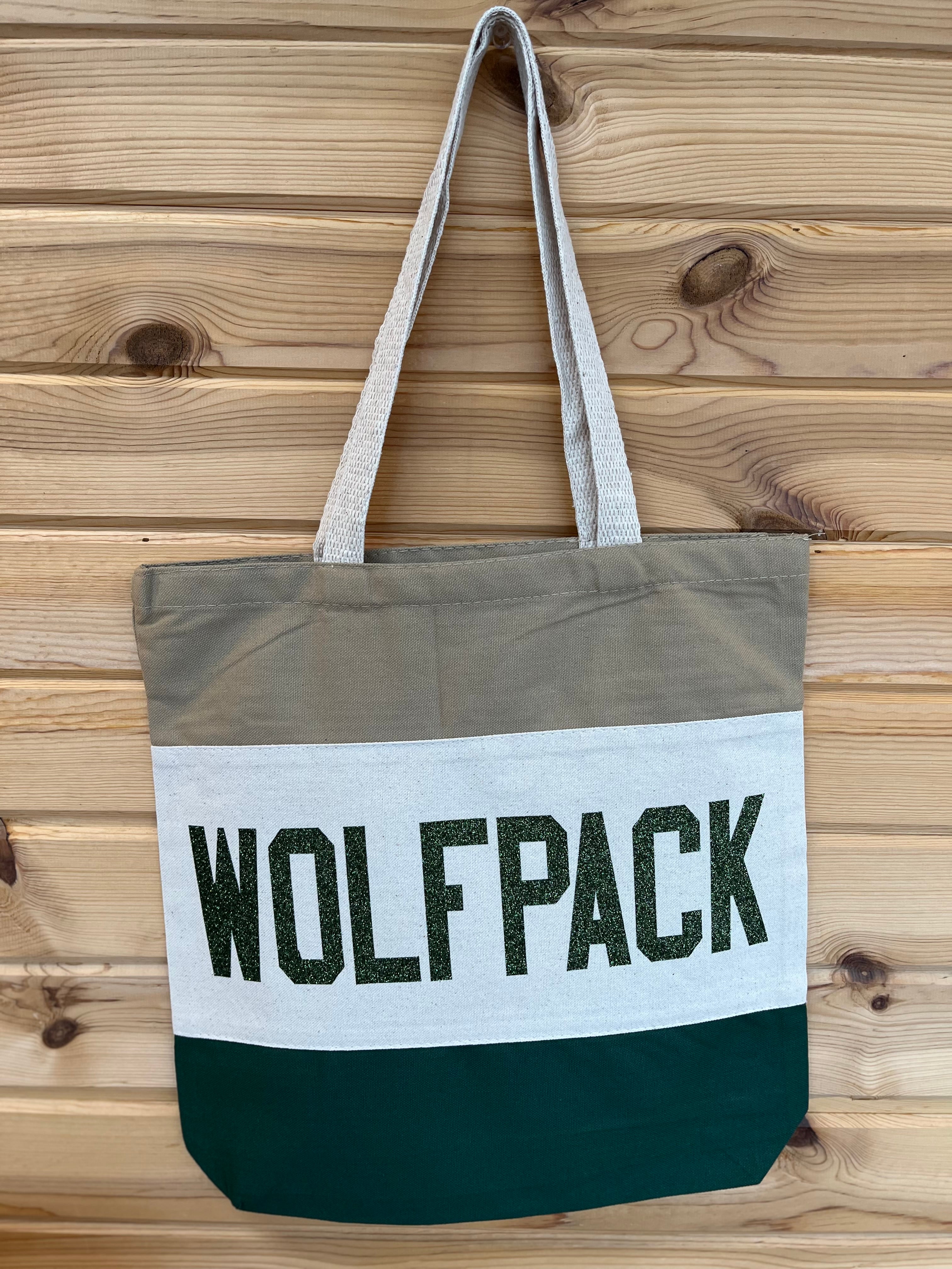 WOLFPACK TRI COLOR CANVAS BAG-Bags-Advanced Sportswear