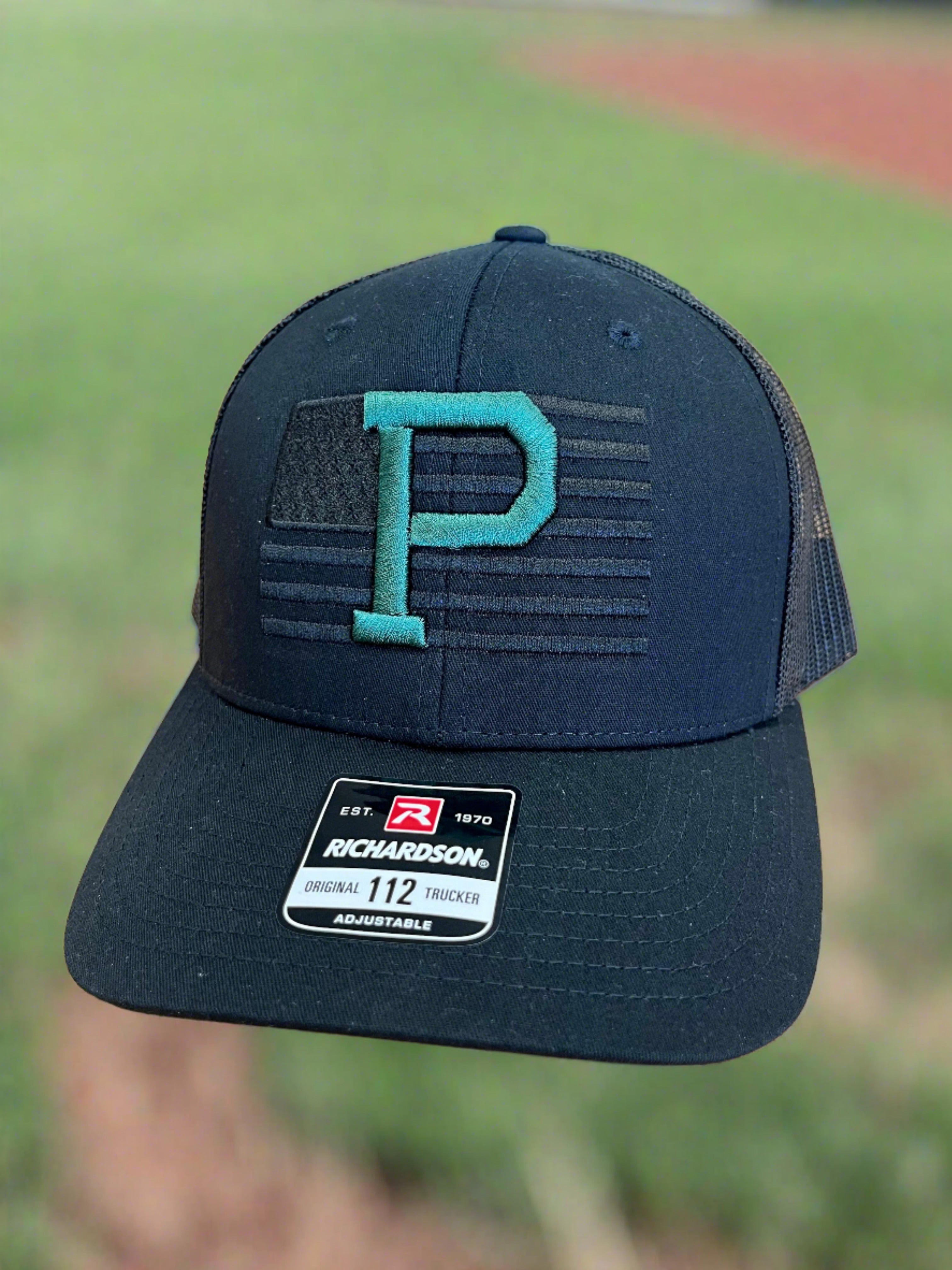 P tone on tone Flag Hat w/Puff P Richardson 112-Hats-Advanced Sportswear