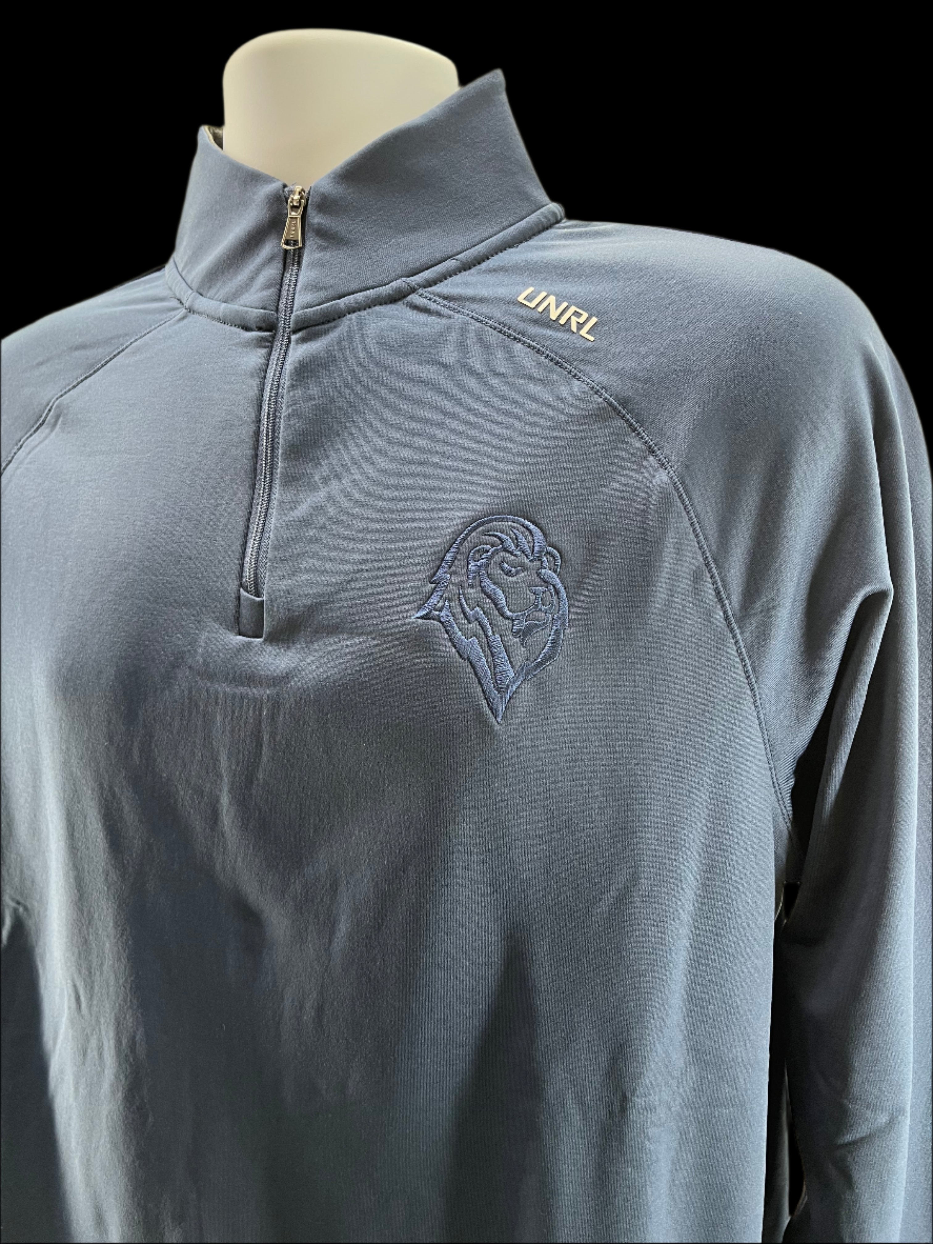 Lions Head UNRL Interlock Quarter ZIp-1/4 ZIP-Advanced Sportswear