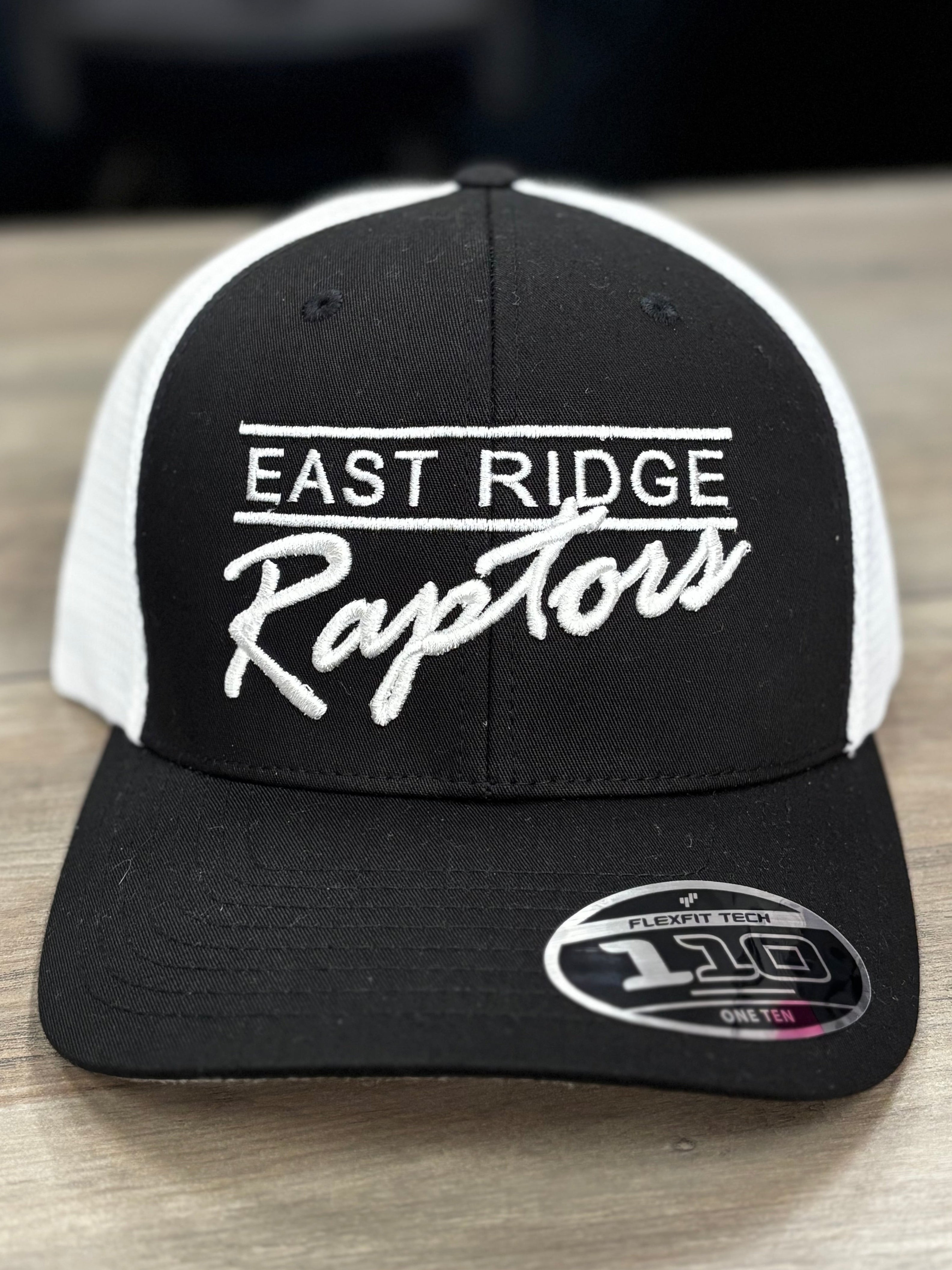 East Ridge Raptors Puff Script Port Authority® Flexfit 110® Mesh Cap-Hats-Advanced Sportswear
