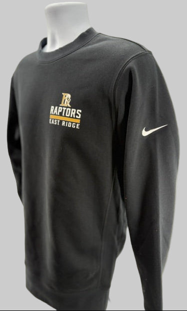 East Ridge Nike Club Fleece Sleeve Swoosh Crew-Crew Necks-Advanced Sportswear