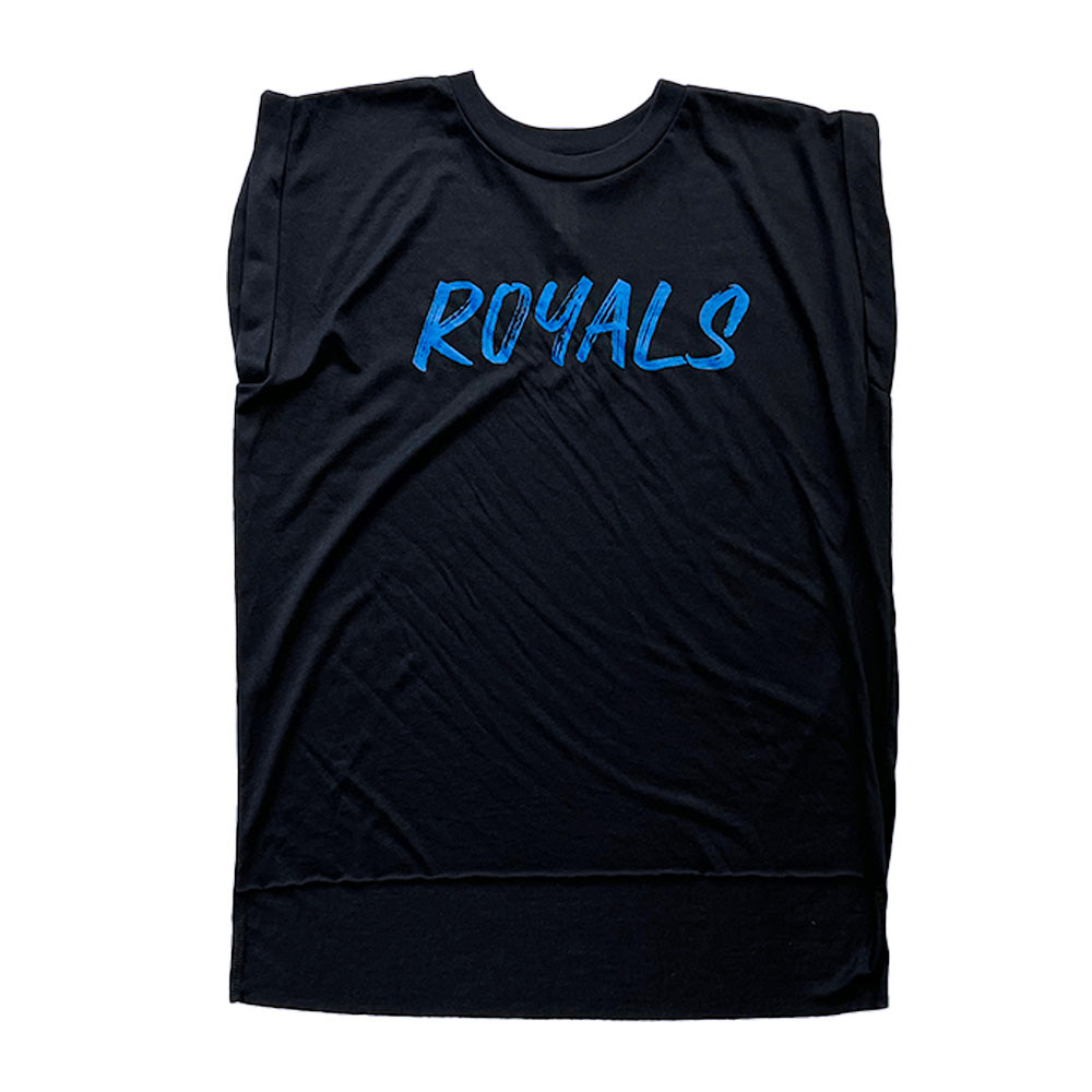 Royals Women’s Flowy Rolled Cuff Muscle Tee-TShirts-Advanced Sportswear