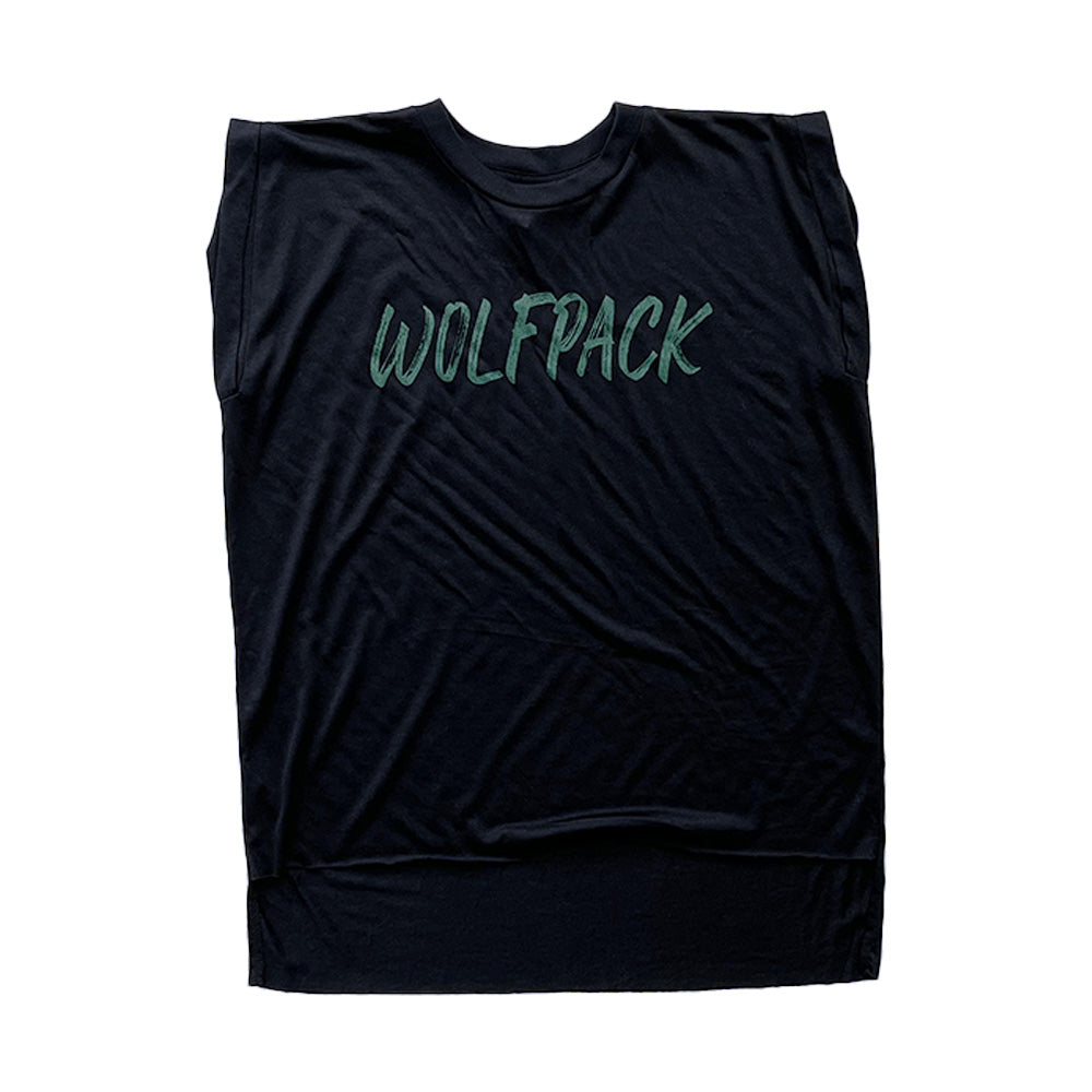 Wolfpack Women’s Flowy Rolled Cuff Muscle Tee-TShirts-Advanced Sportswear
