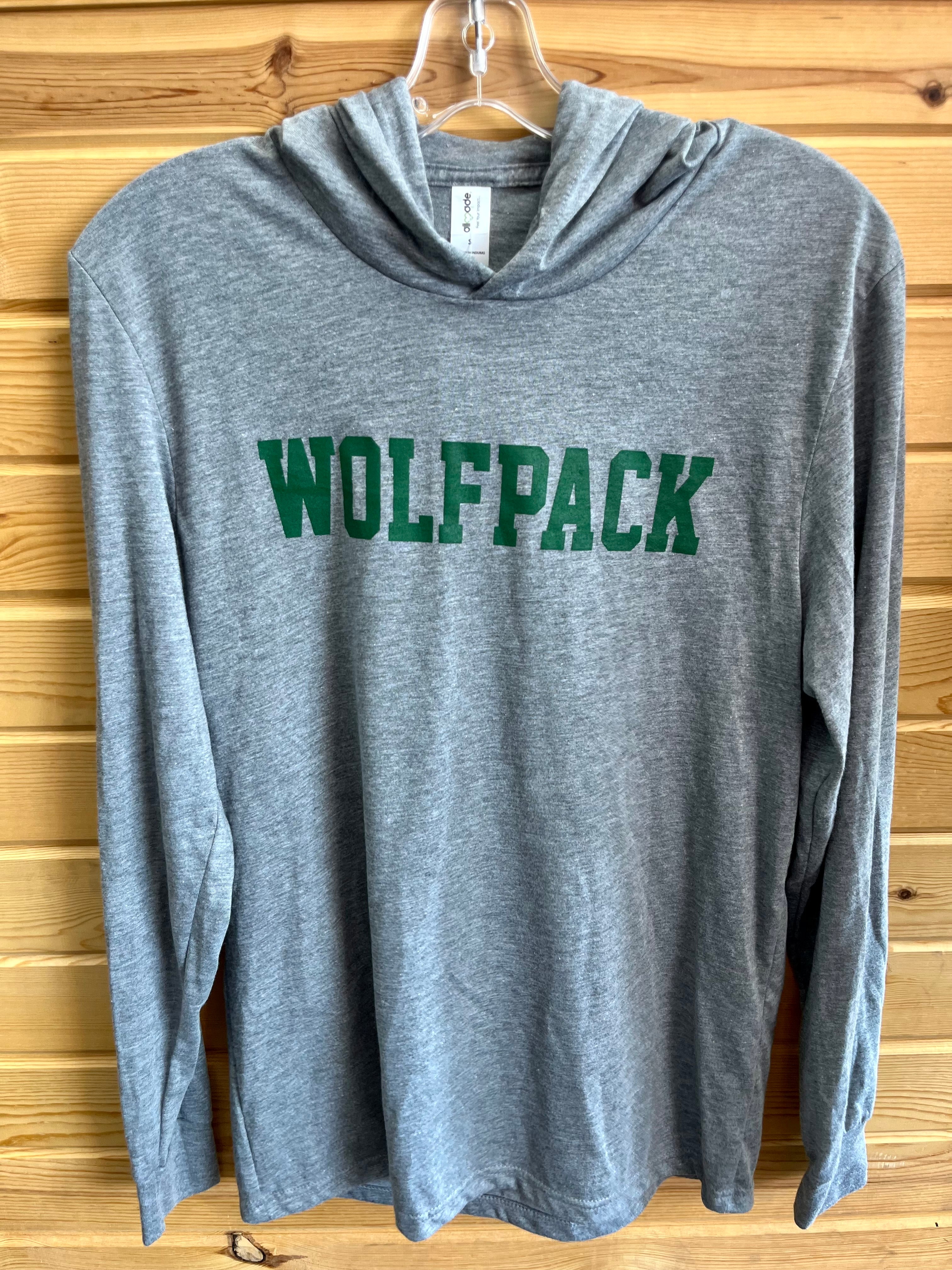 WOLFPACK Tri-Blend Long Sleeve Hoodie Tee-Long Sleeve-Advanced Sportswear