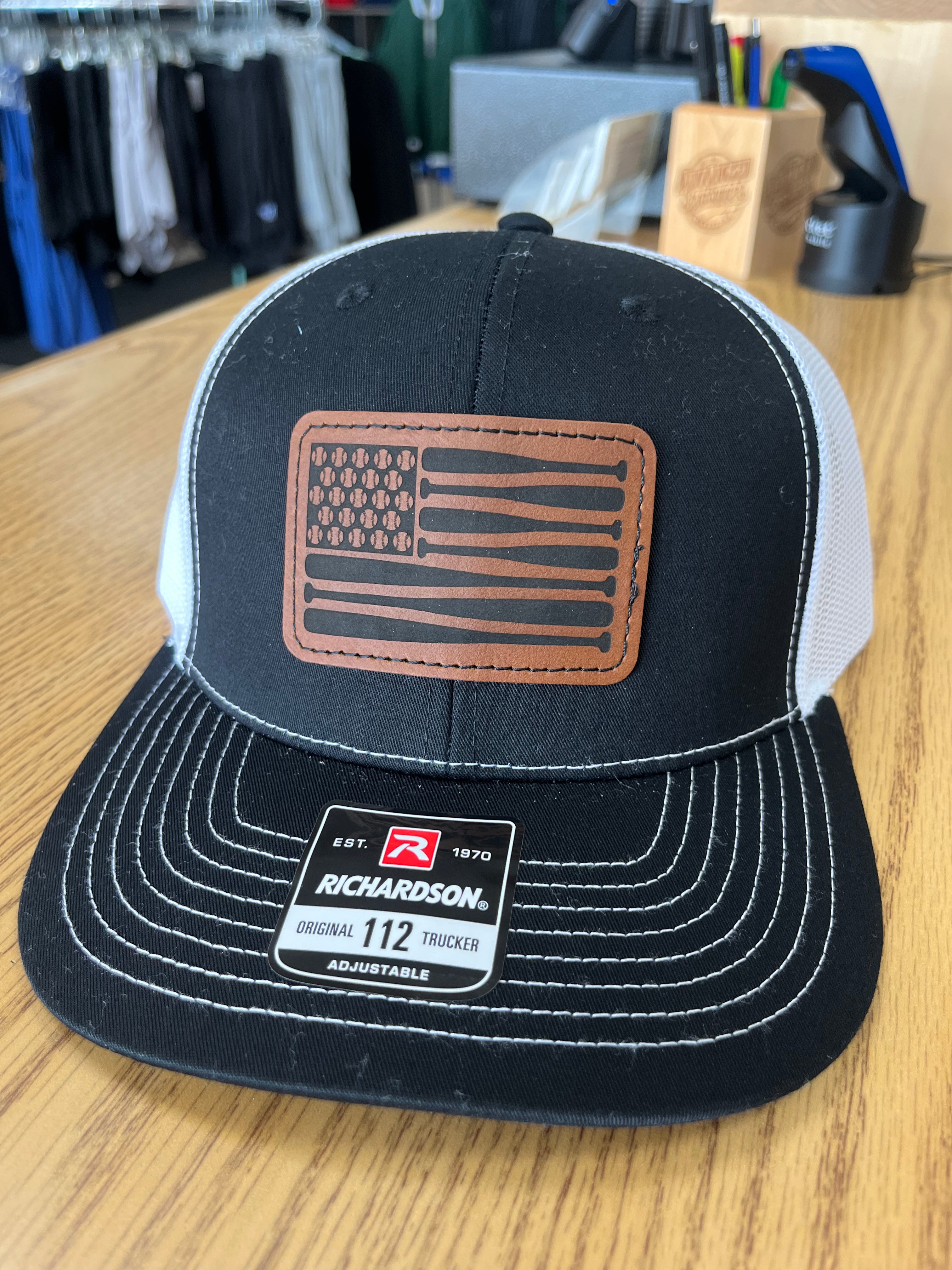 Baseball Flag Patch Hat-Hats-Advanced Sportswear