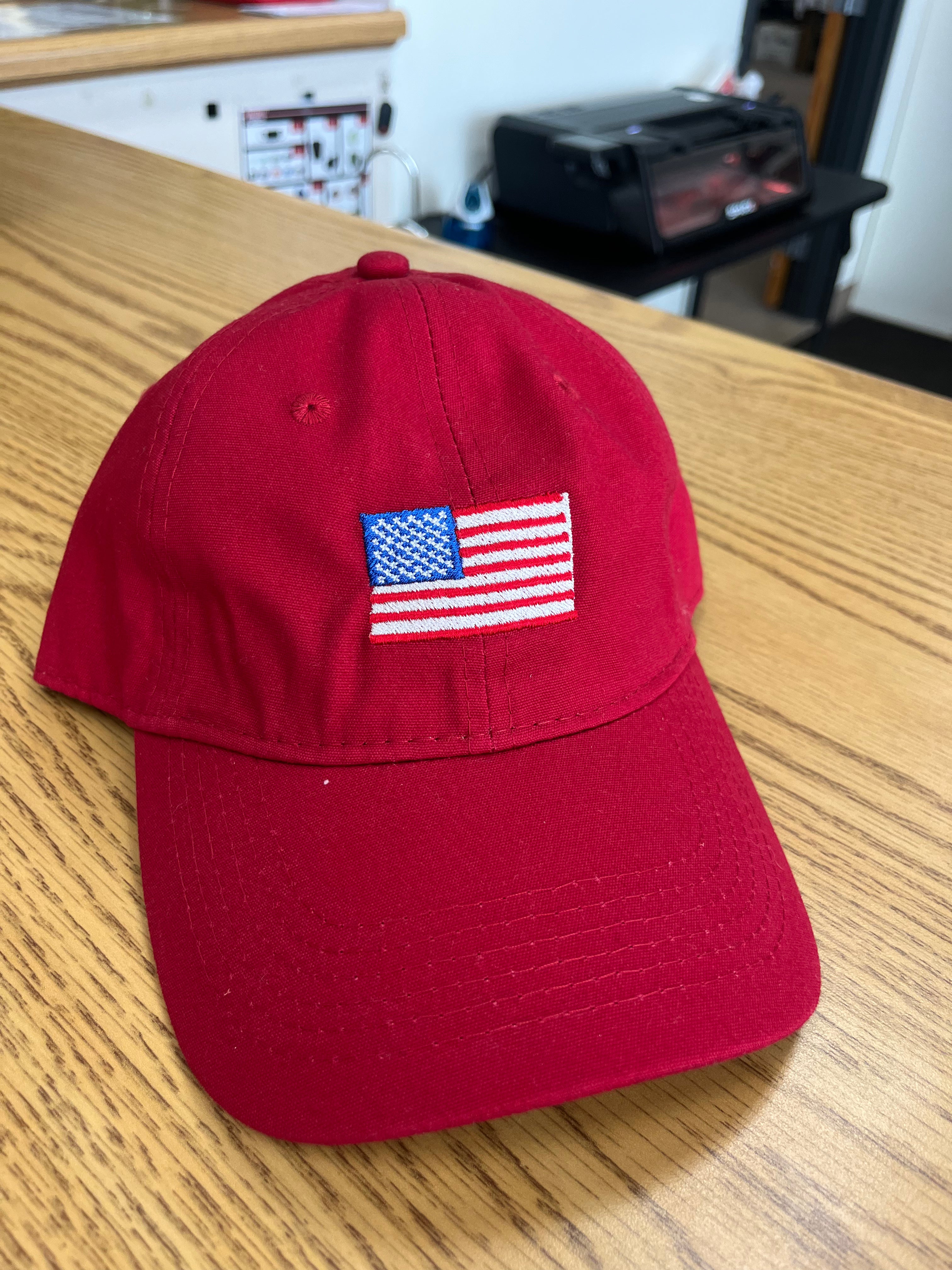 USA Flag Soft Brushed Canvas Hat-Hats-Advanced Sportswear