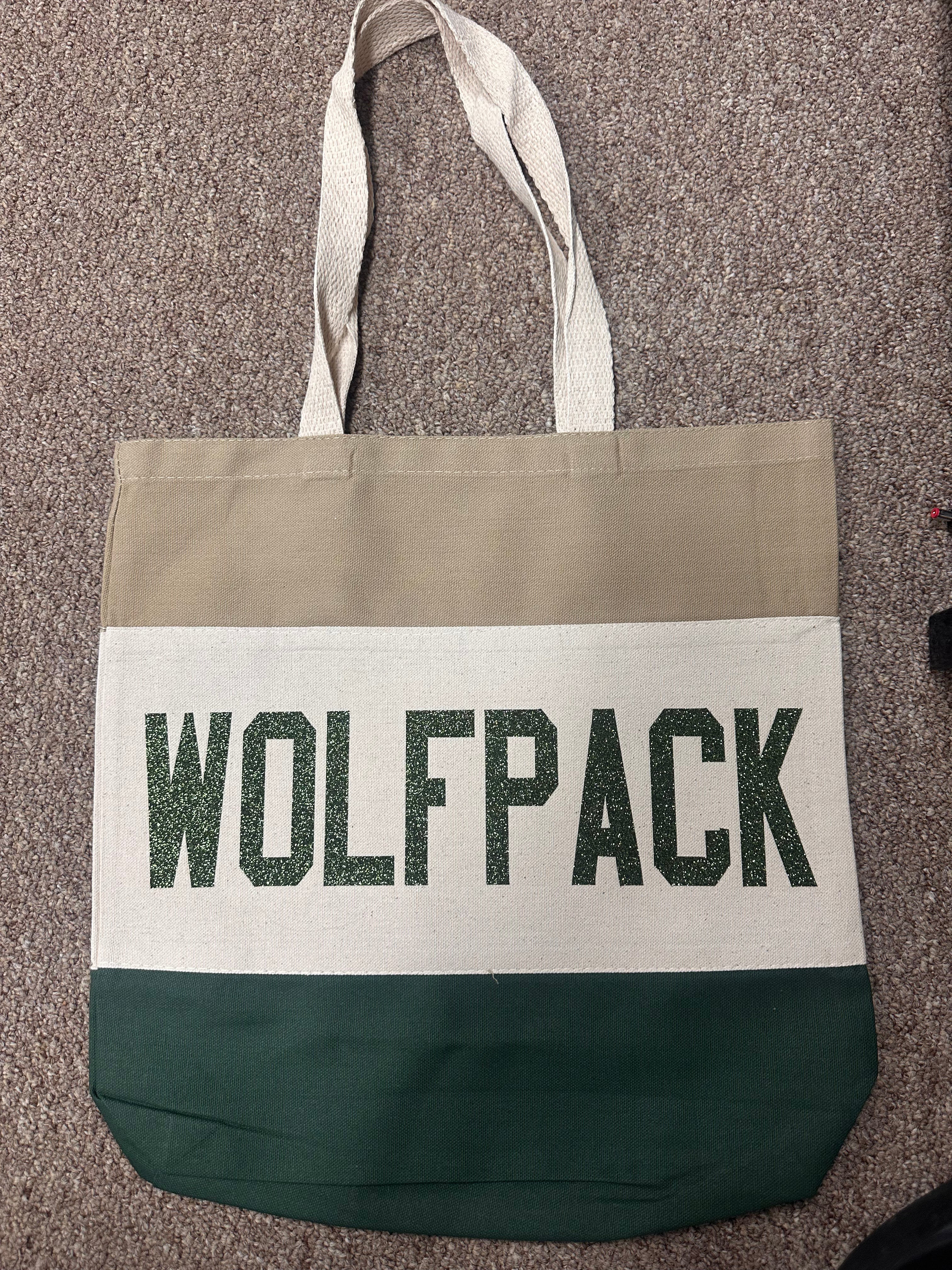 WOLFPACK TRI COLOR CANVAS BAG-Bags-Advanced Sportswear