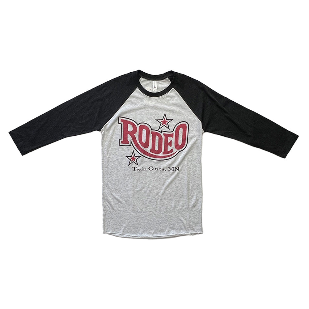 RODEO THROWBACK Next Level 3/4-Sleeve Raglan Tee-TShirts-Advanced Sportswear