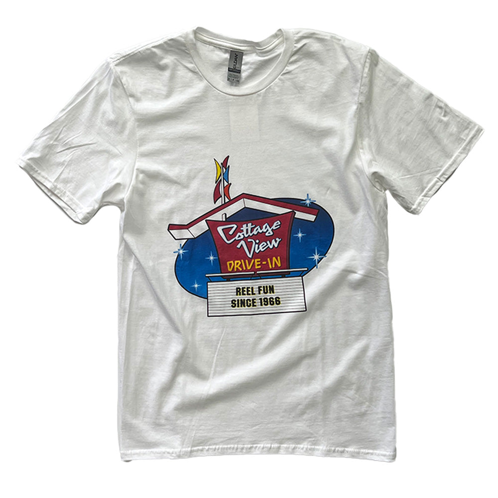 COTTAGE VIEW DRIVE-IN THROWBACK Gildan Softstyle® T-Shirt-TShirts-Advanced Sportswear