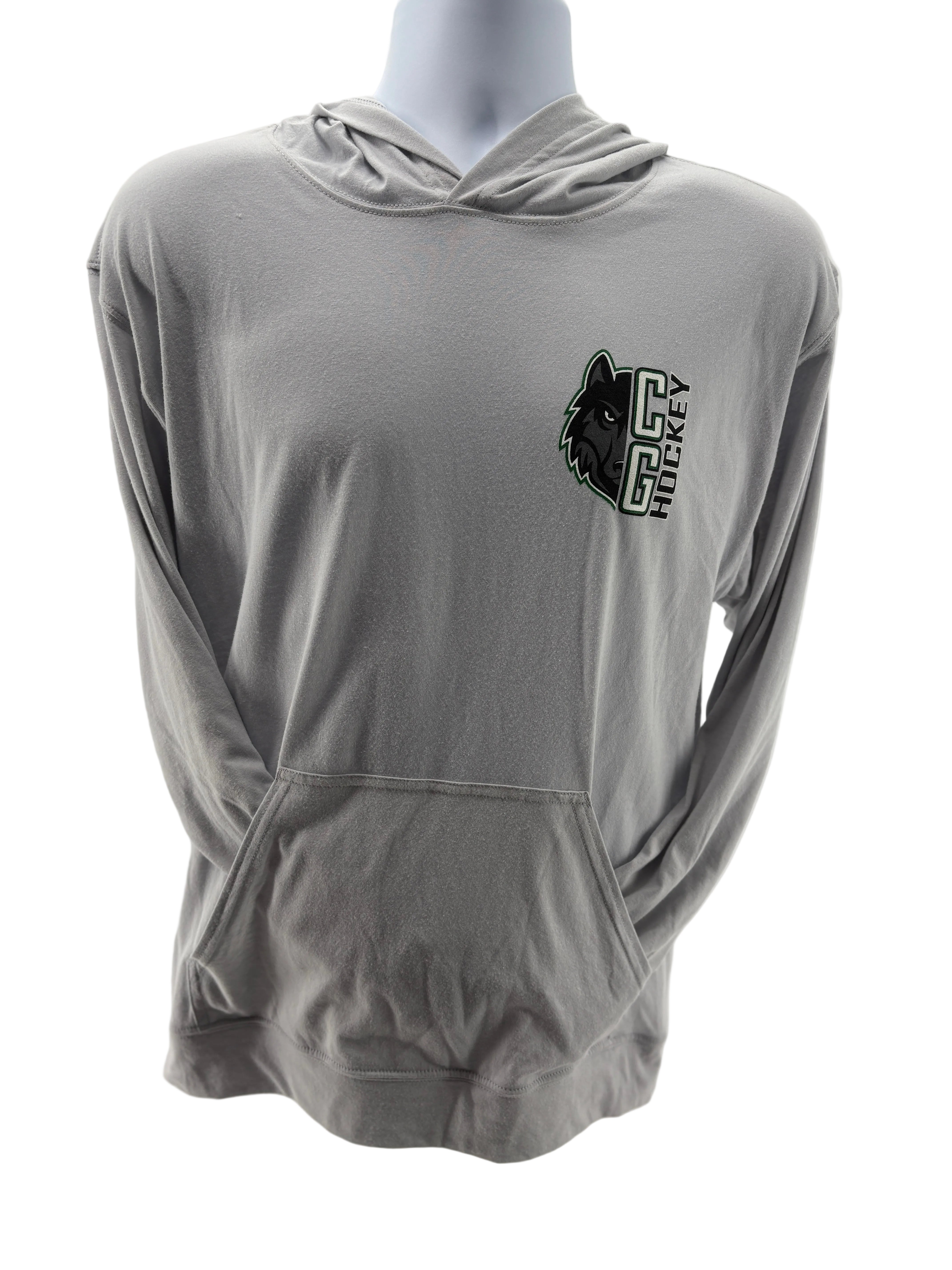 Cottage Grove Wolfpack Hockey A4 Long Sleeve Hooded Tee-performance-Advanced Sportswear