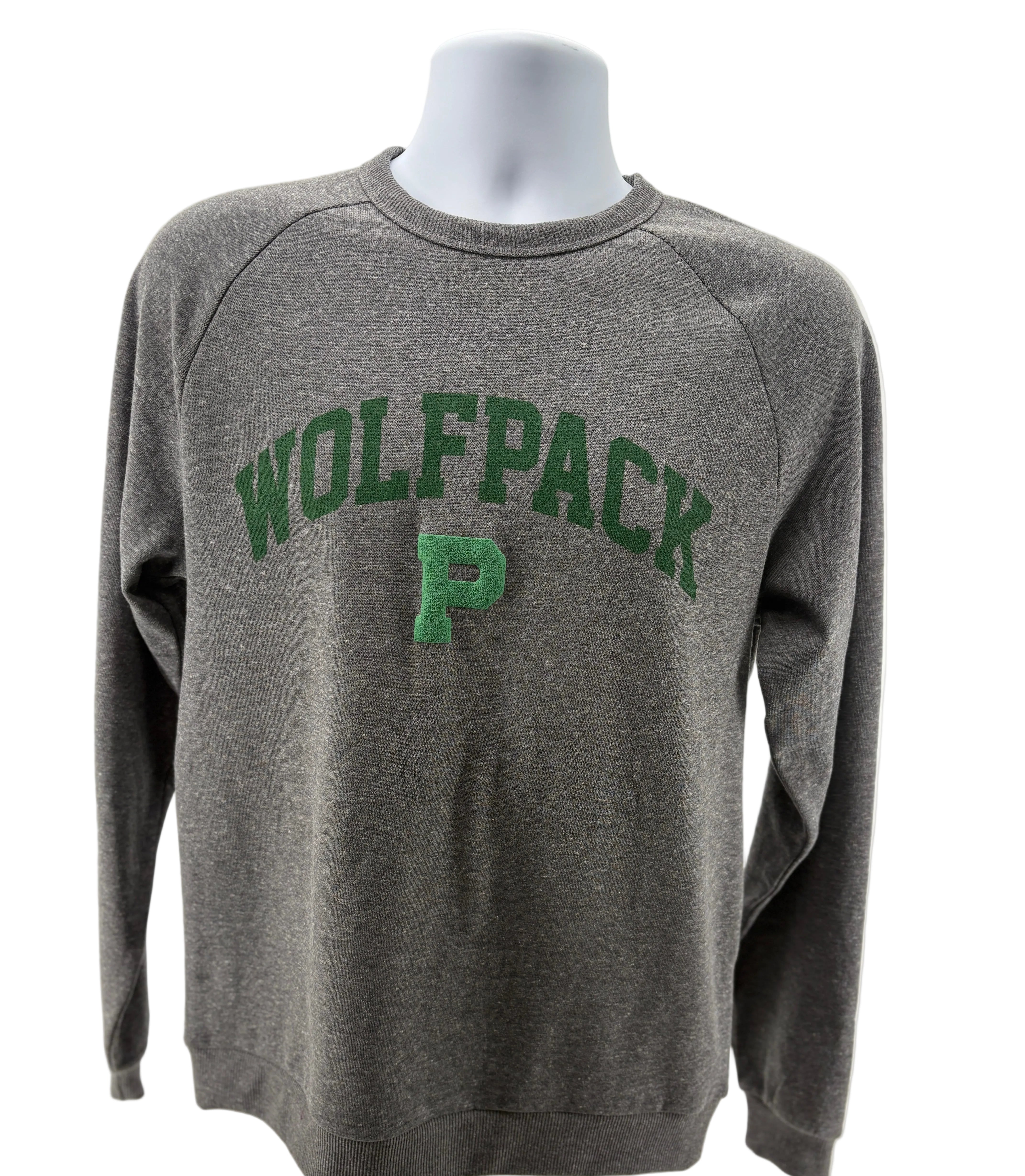 Wolfpack Puff P District Crew Neck-Crew Necks-Advanced Sportswear