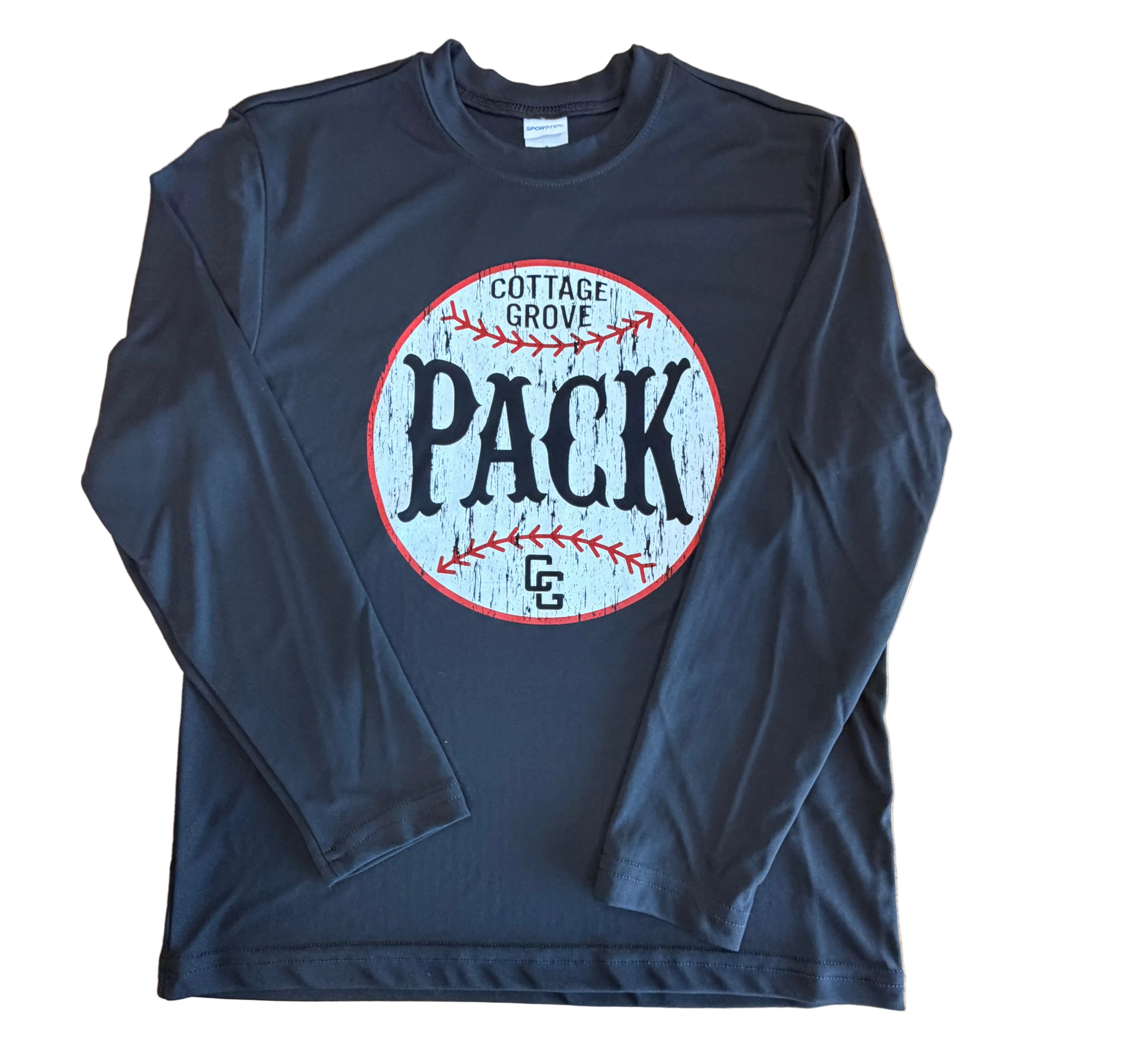 Cottage Grove Wolfpack Baseball Sport Tek Youth Long Sleeve-Long Sleeve-Advanced Sportswear