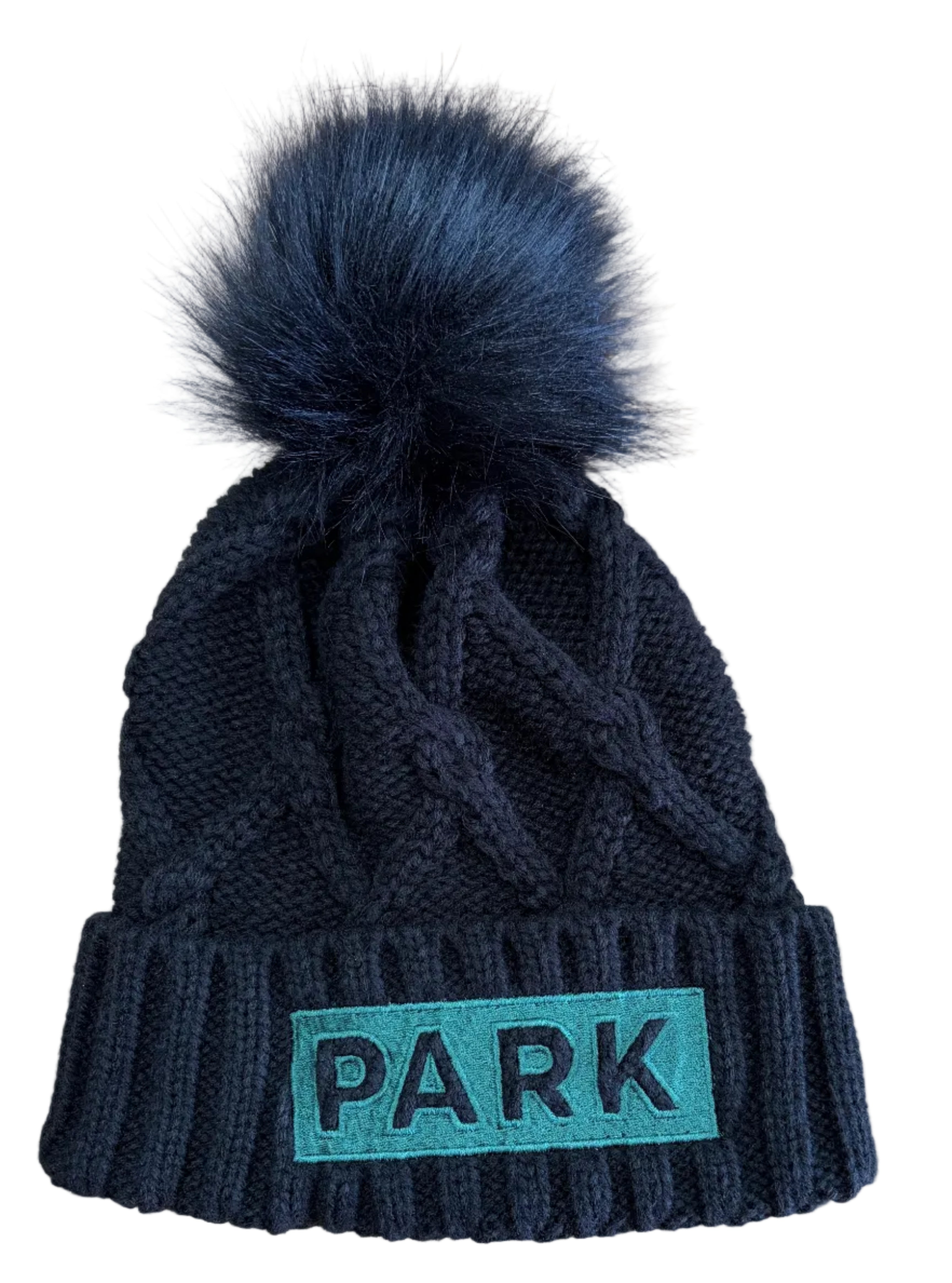 Park Wolfpack New Era Faux Fur Pom Beanie-Hats-Advanced Sportswear