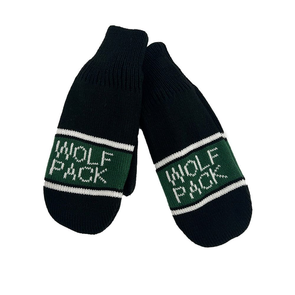 Wolfpack Knit Mittens-Accessories-Advanced Sportswear