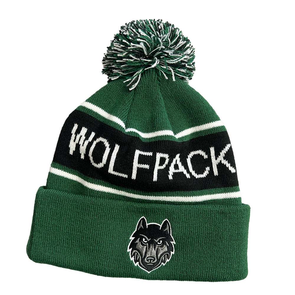 Wolfpack Knit Pom Hat-Hats-Advanced Sportswear