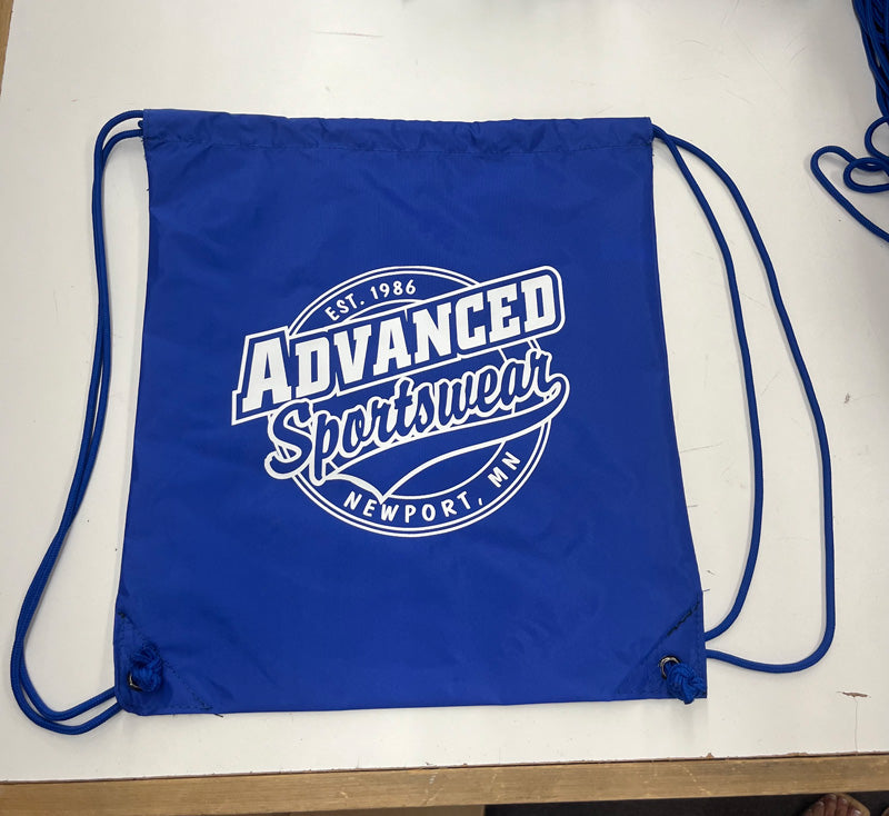 Screen Printed Advanced Sportswear Drawstring Bag