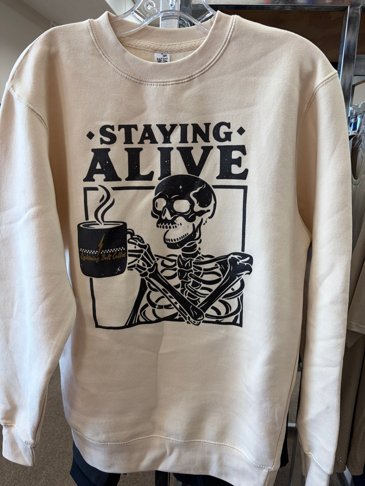 Tower House Staying Alive Crewneck