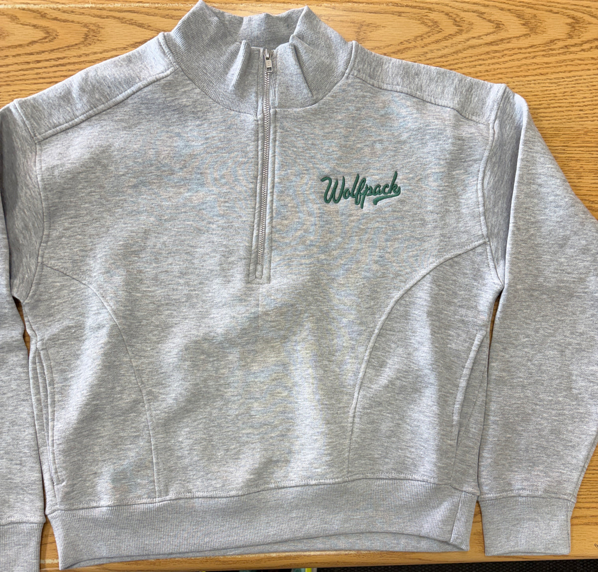 Wolfpack Womens 1/2 Zip Mock-Ladies-Advanced Sportswear