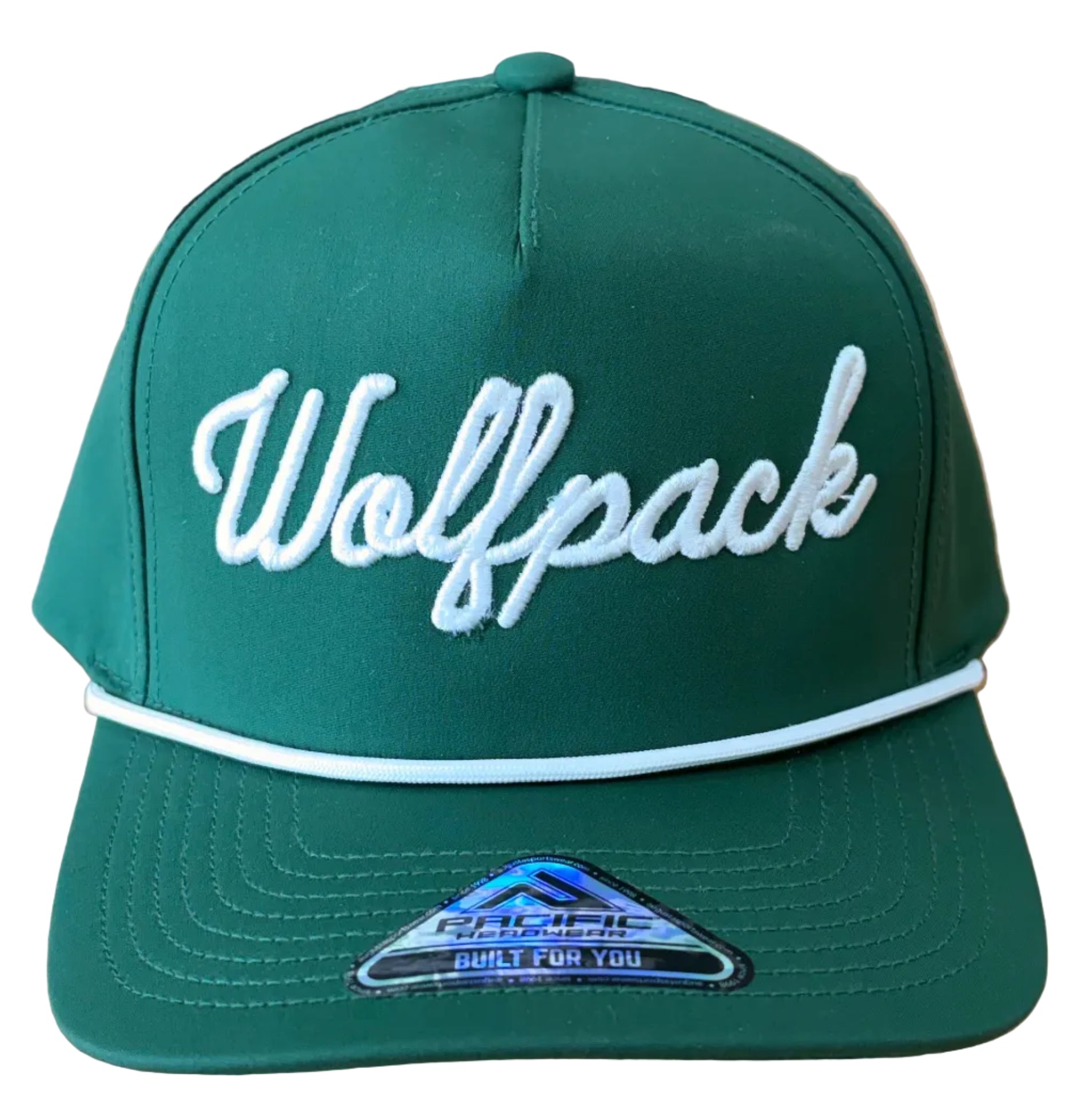 Wolfpack Script Puff Hat-Hats-Advanced Sportswear