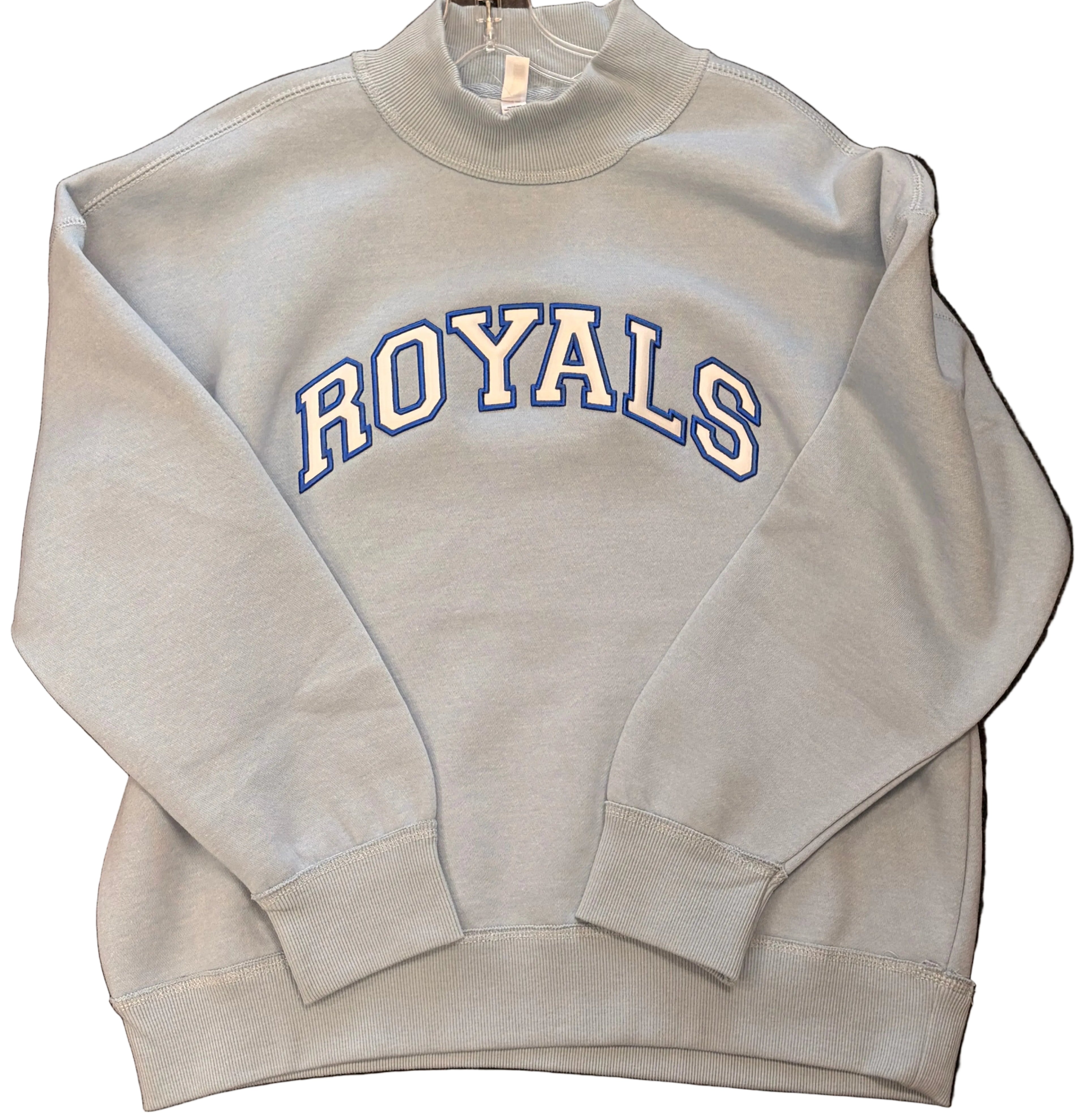 Woodbury Royals Pennant Mockneck Crew-Crew Necks-Advanced Sportswear