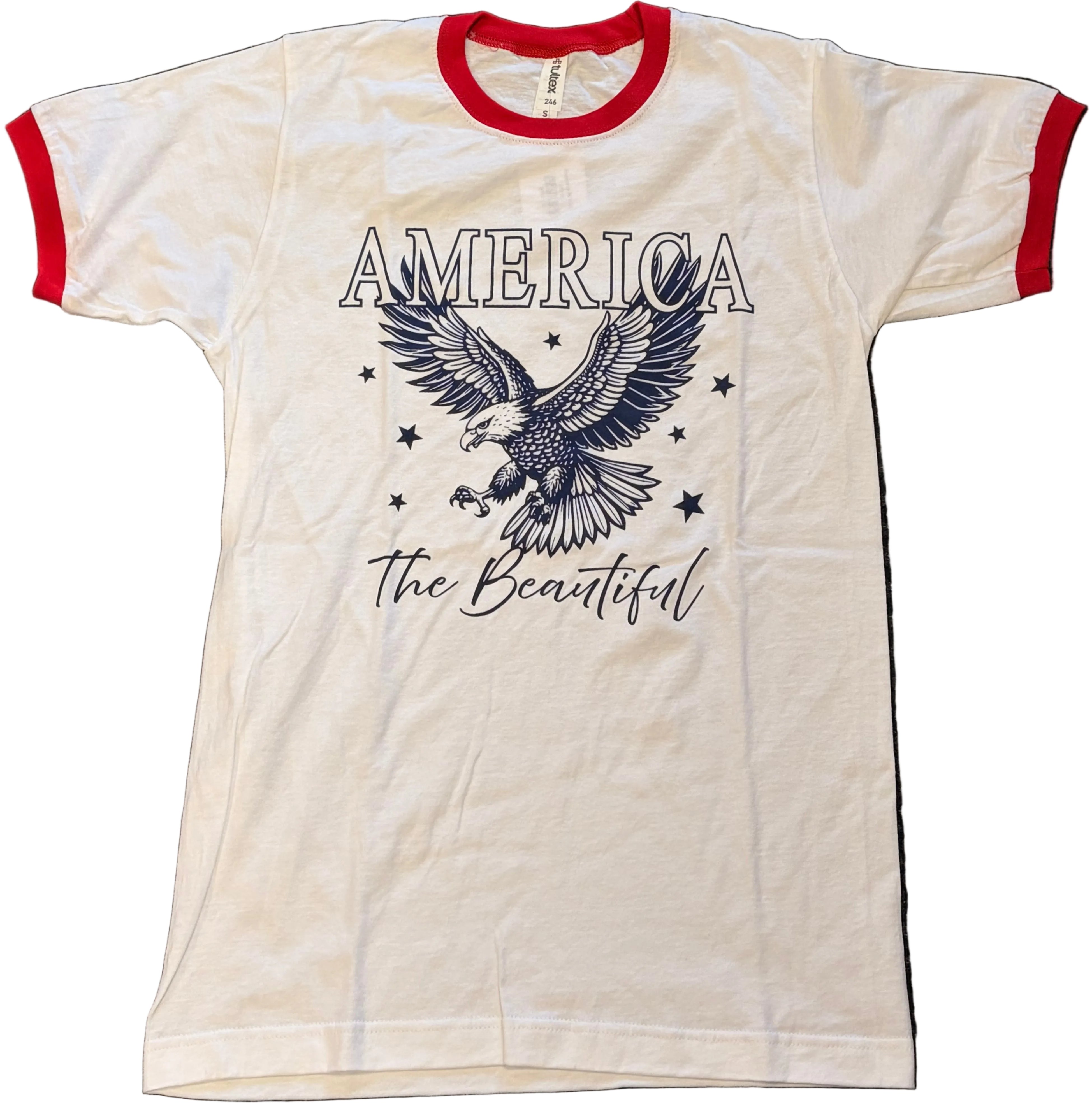 America Ringer Tee-TShirts-Advanced Sportswear
