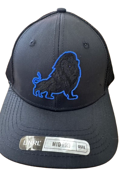 UNRL Mid Pro Trucker Full Lion front facing-Hats-Advanced Sportswear