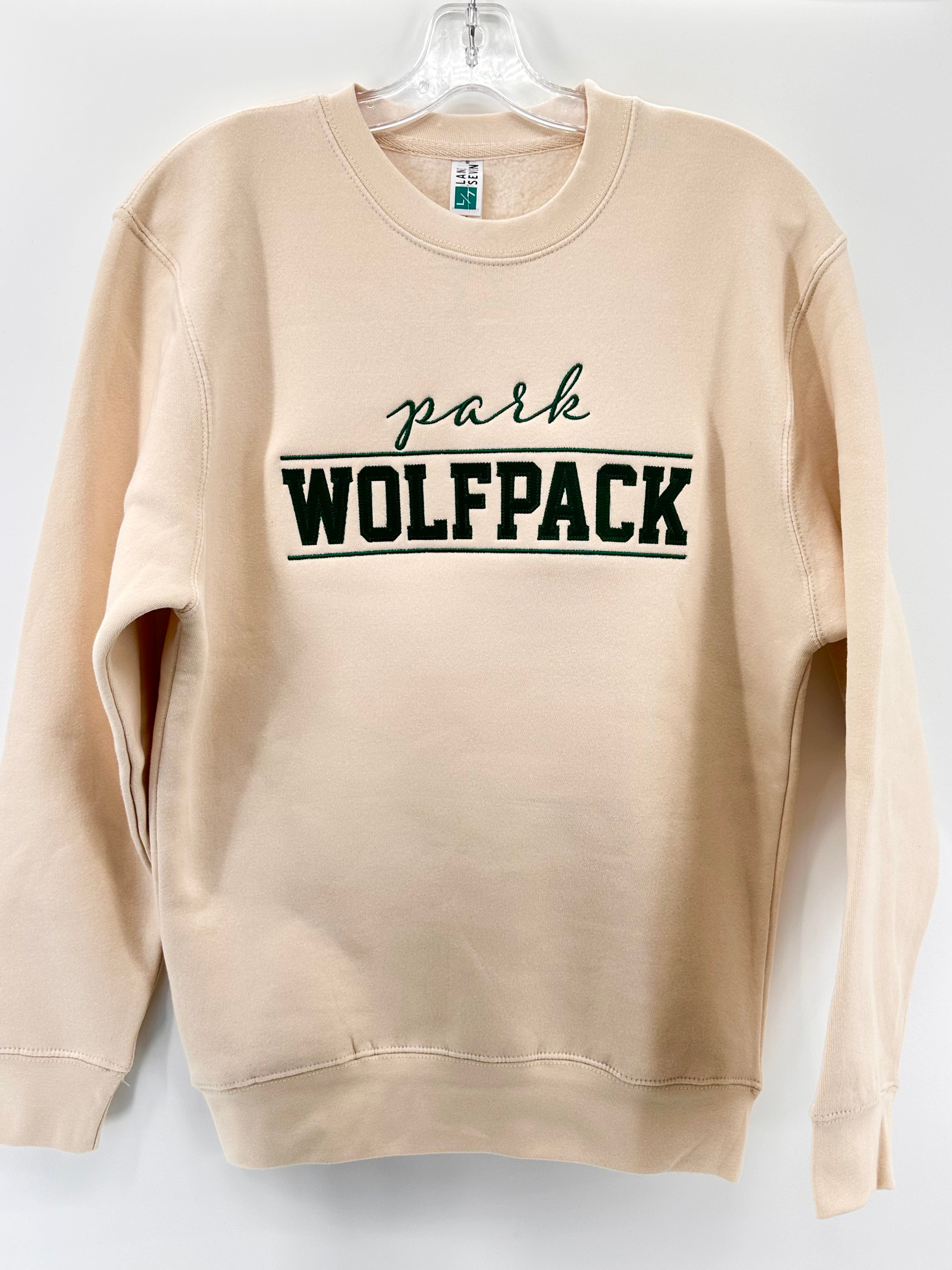 Park Wolfpack Script Lane Seven Crew-Sweatshirt-Advanced Sportswear