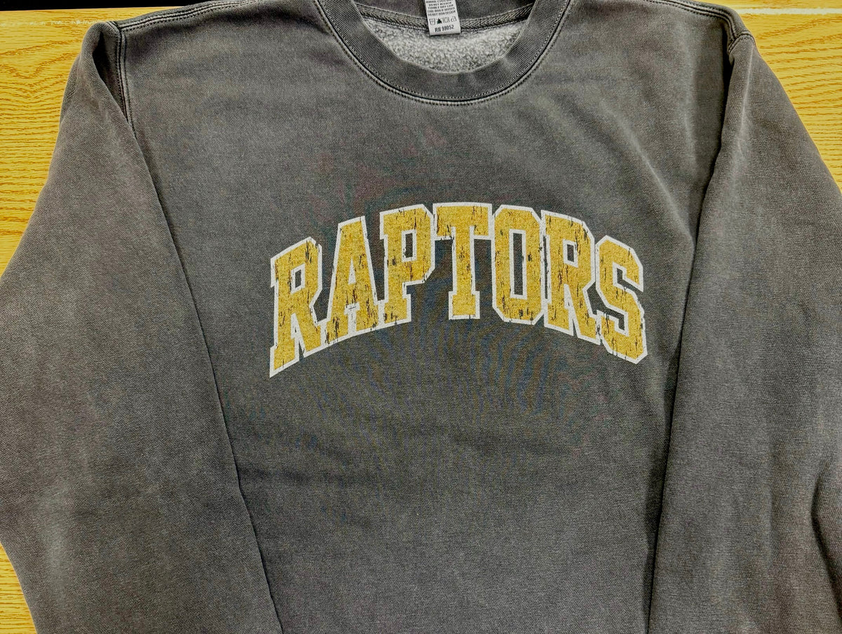 Raptors Vintage Wash Crewneck-Crew Necks-Advanced Sportswear