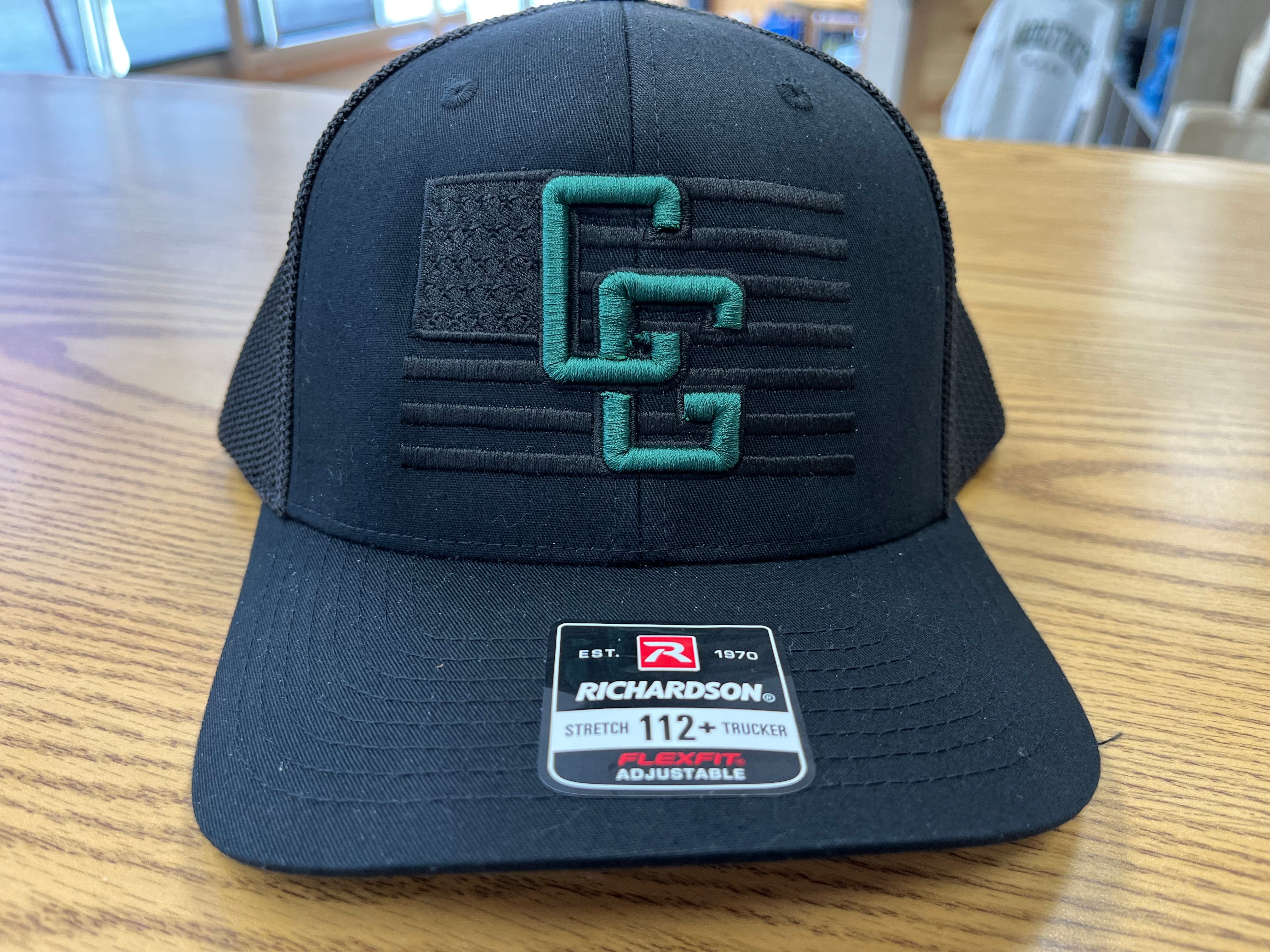 CG Tone on Tone Flag hat w/Puff CG 112+ Trucker-Hats-Advanced Sportswear