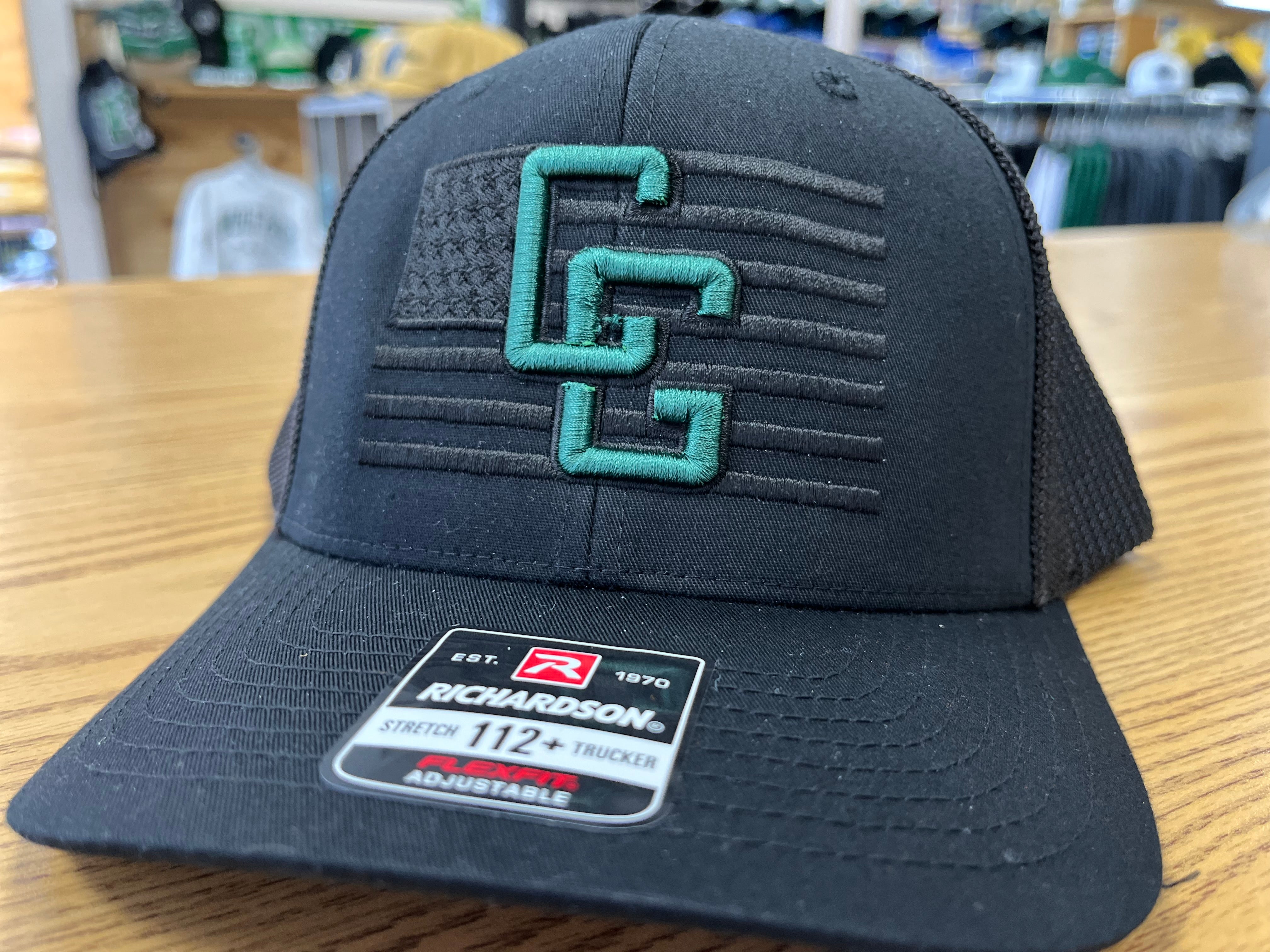 CG Tone on Tone Flag hat w/Puff CG 112+ Trucker-Hats-Advanced Sportswear