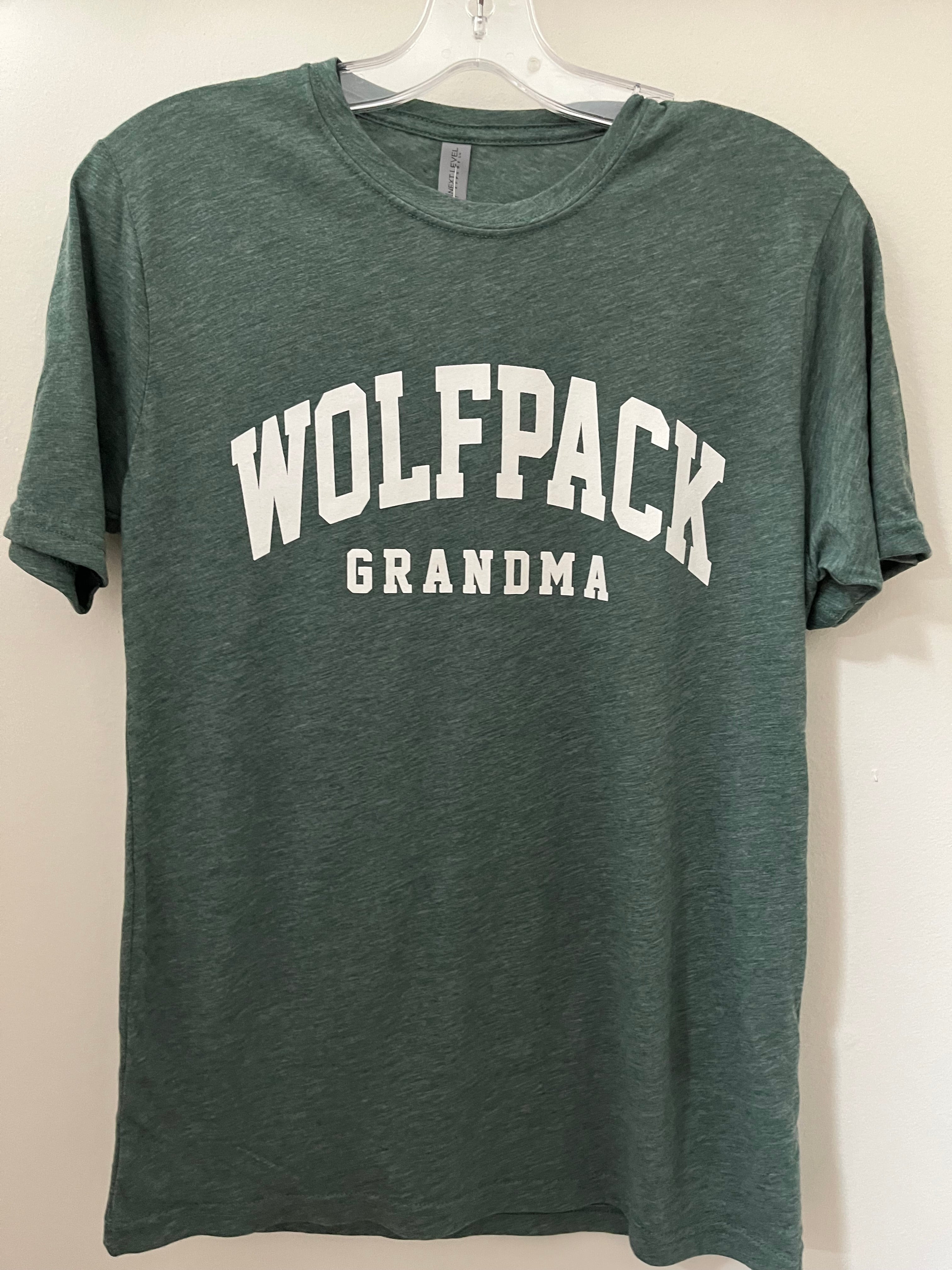 Wolfpack Grandma Arched Tee-TShirts-Advanced Sportswear