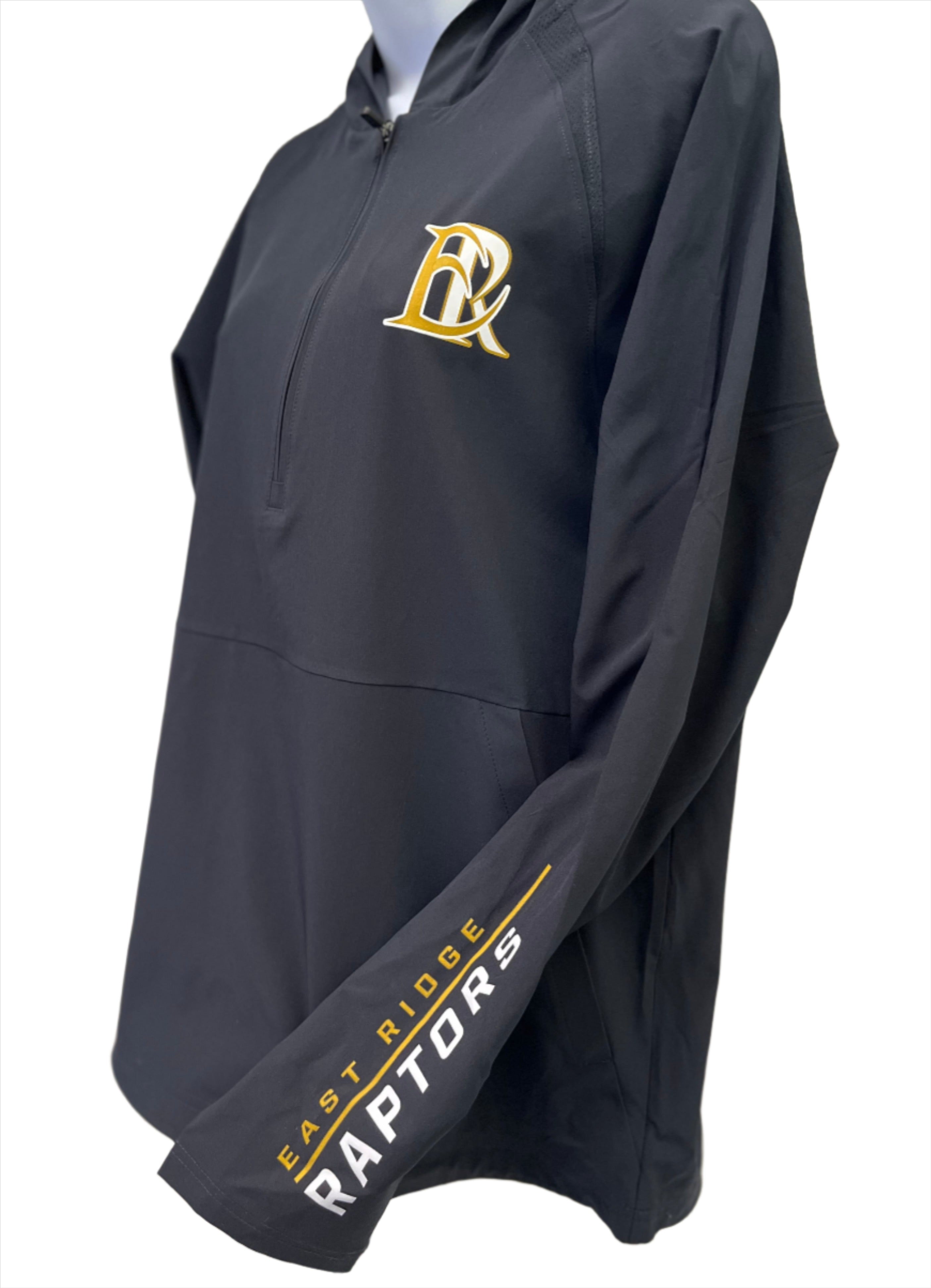 East Ridge 1/2-Zip Long Sleeve Hooded Jacket-Pullover-Advanced Sportswear