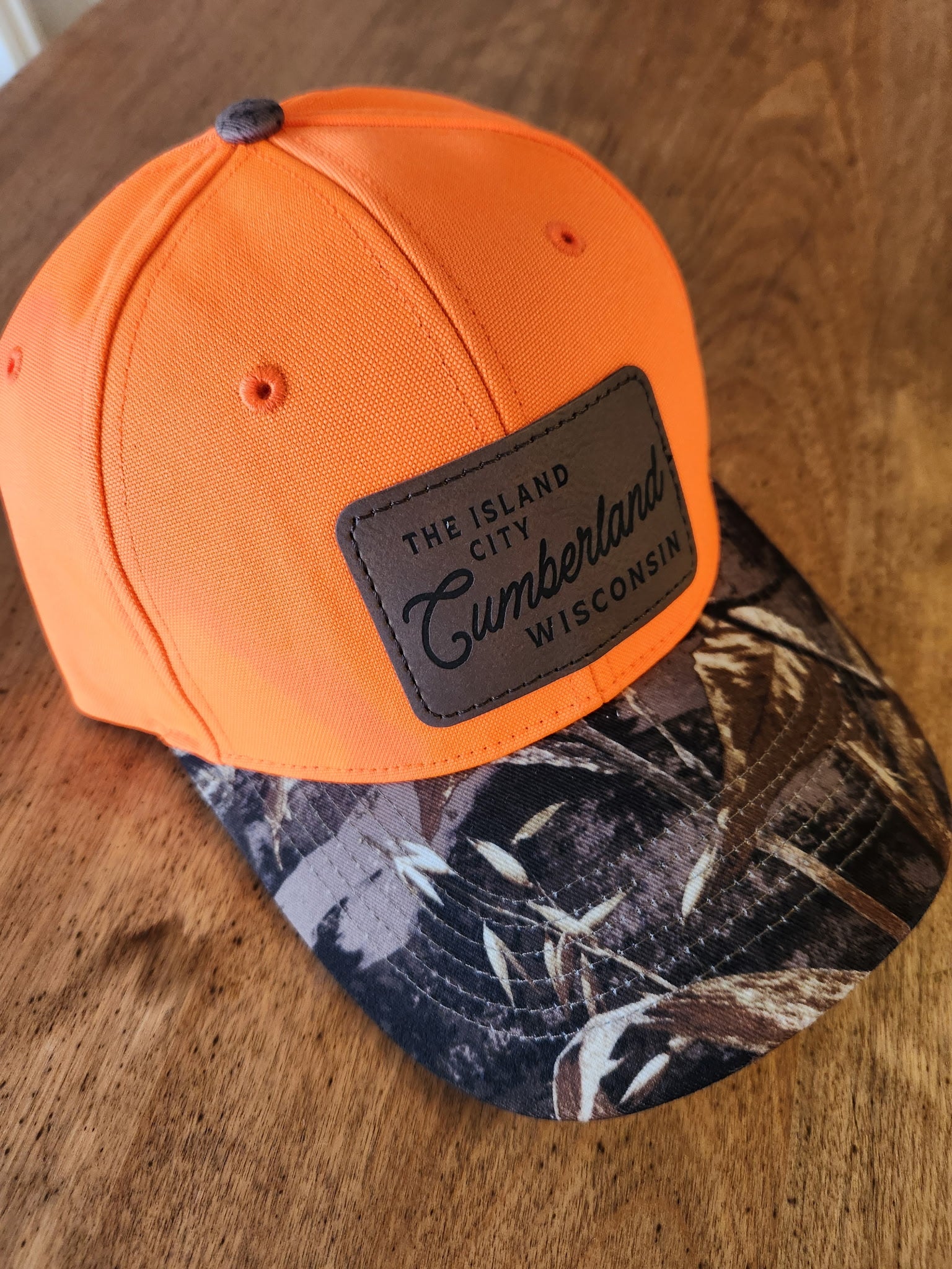 Tower House Orange Camo Island City Patch hat-Hats-Advanced Sportswear
