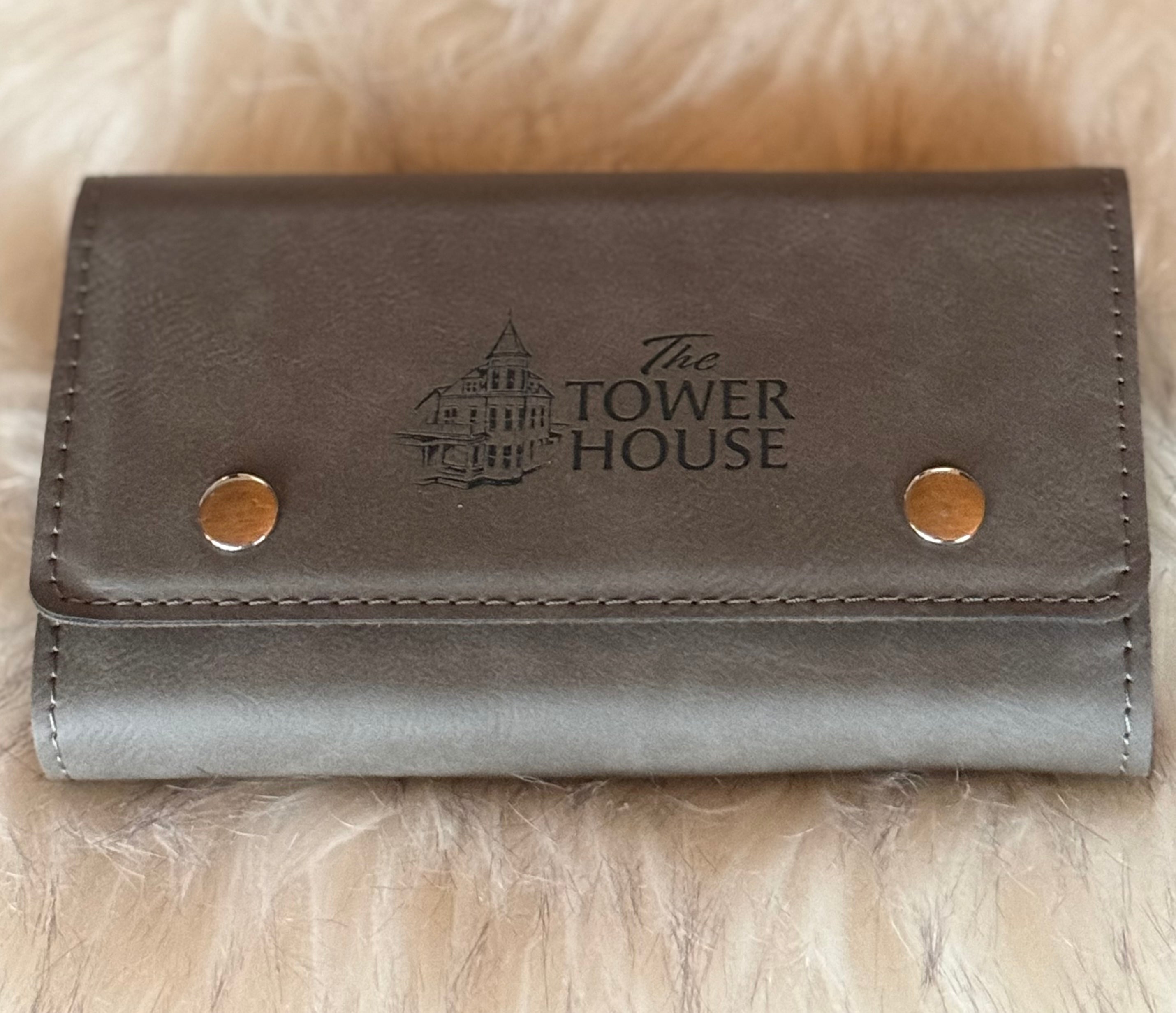 Tower House Dice/Card Set Leatherette-Accessories-Advanced Sportswear