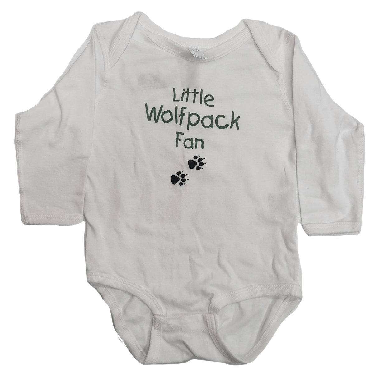 Little Wolfpack Fan Infant Long Sleeve Onesie-Baby & Toddler-Advanced Sportswear