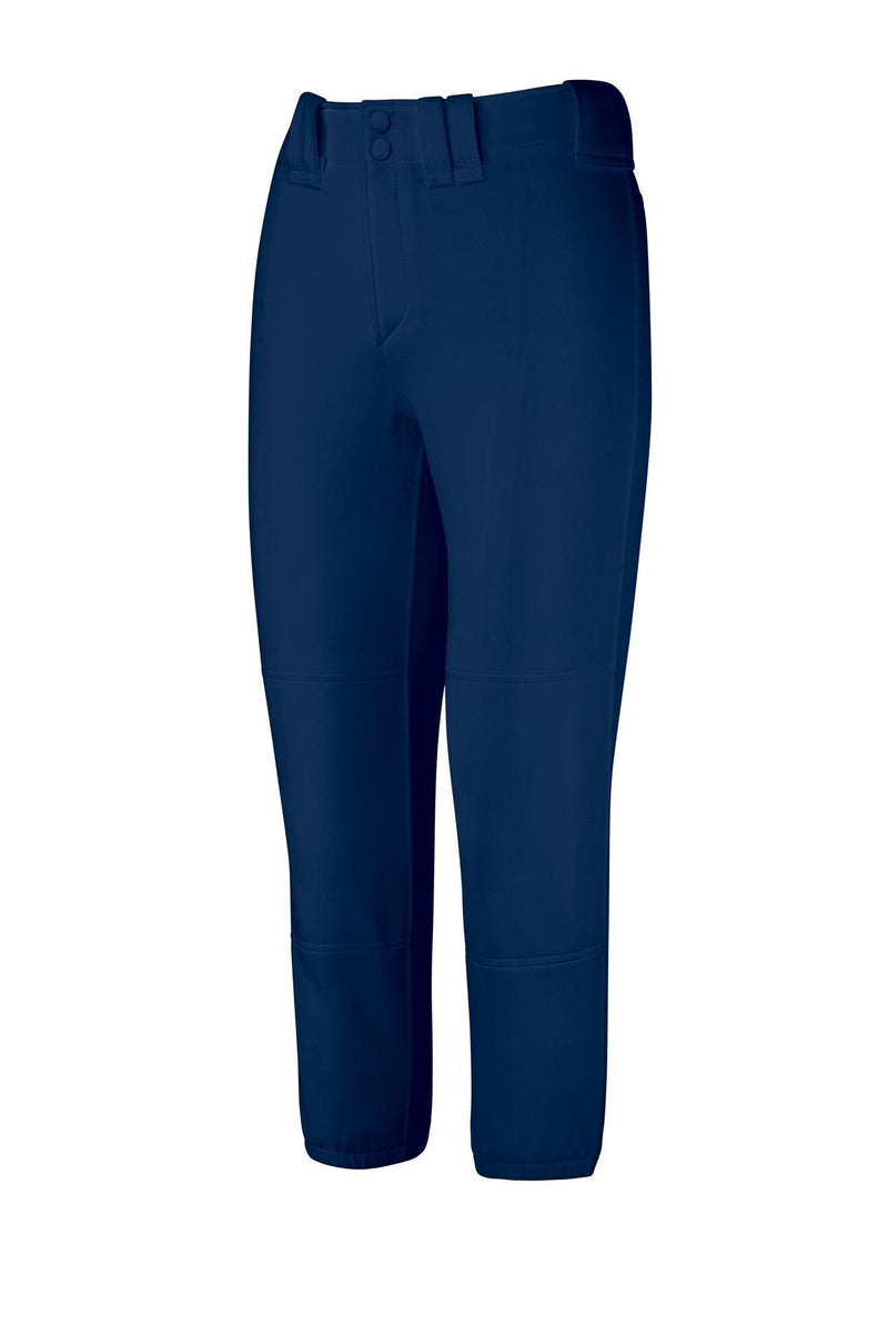Mizuno Womens Belted Softball Pant - Navy-Pants-Advanced Sportswear
