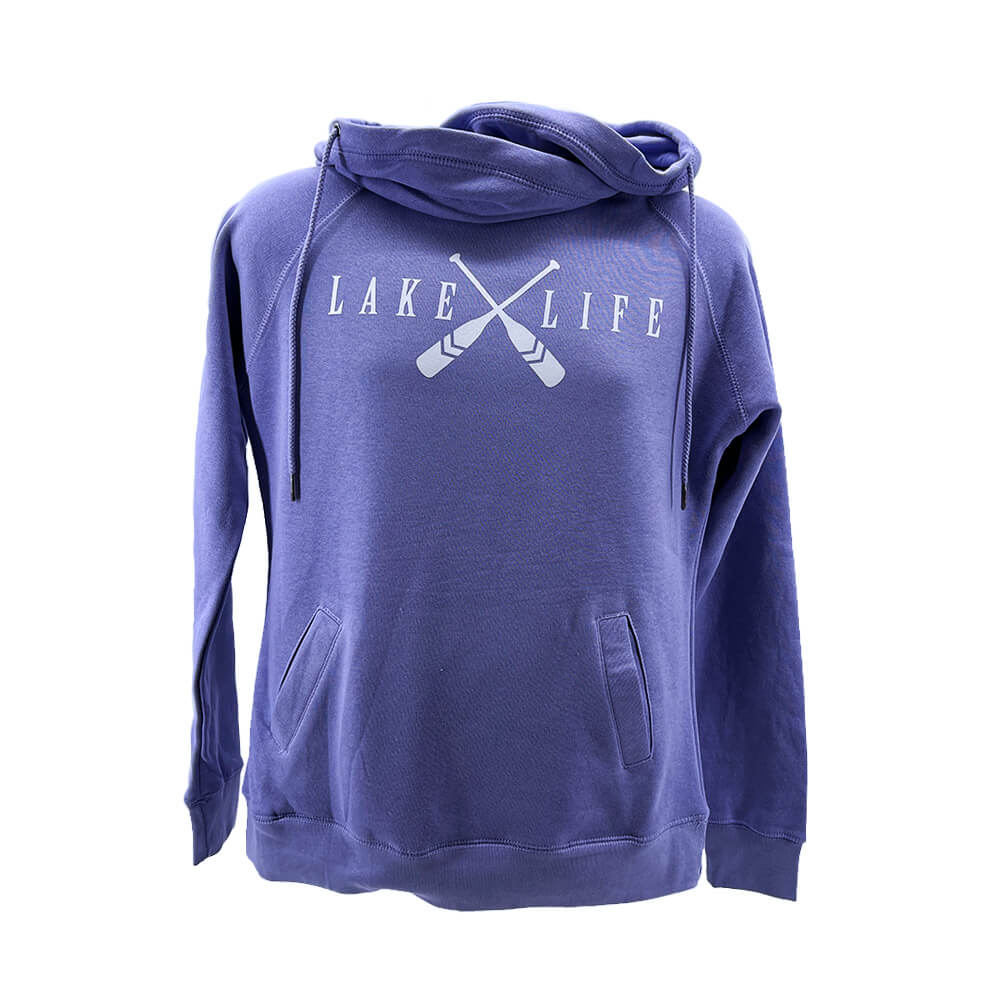 Lake Life Fleece Funnel Neck Pullover Hood-Hoodies-Advanced Sportswear