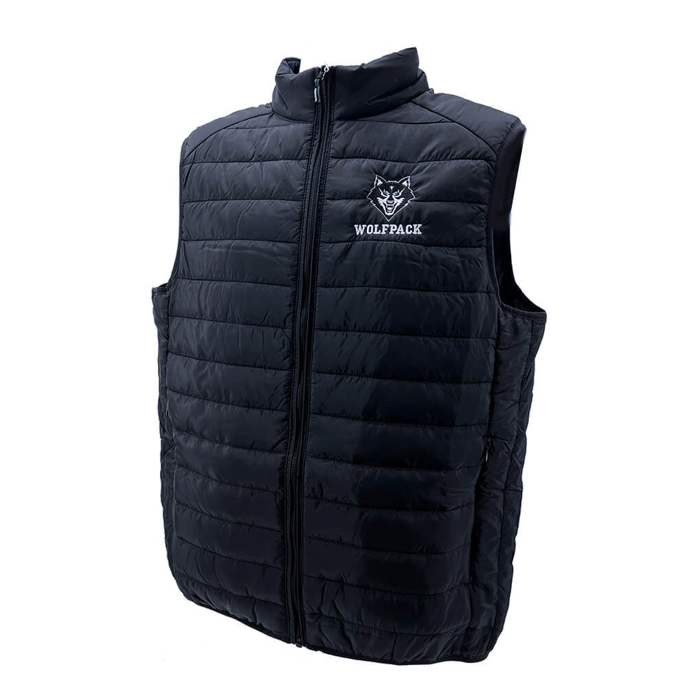 Wolfpack Men's Packable Puffer Vest-Vests-Advanced Sportswear